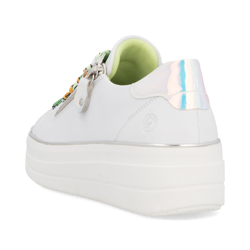 White Zip Shoes for Women | Remonte D1C06-80
