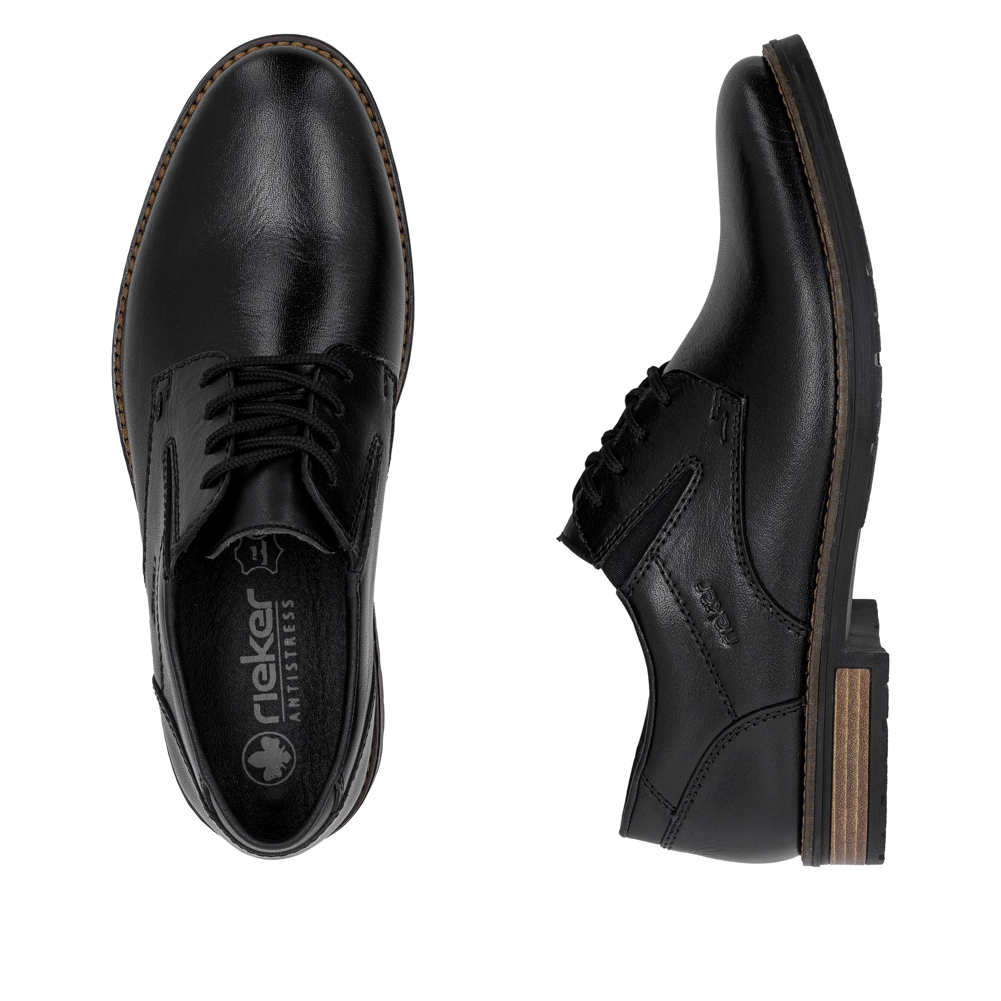 Black Elasticated Shoes for Men | Rieker 14621-00