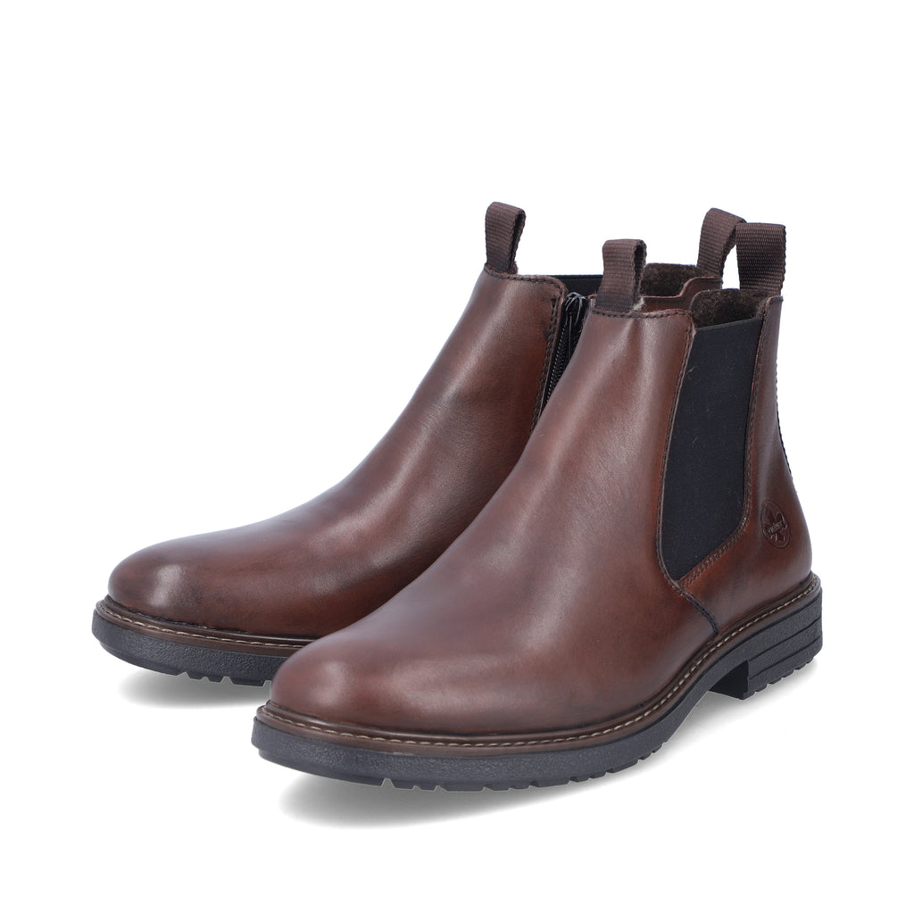 Brown Zip Boots for Men | Rieker 33180-26
