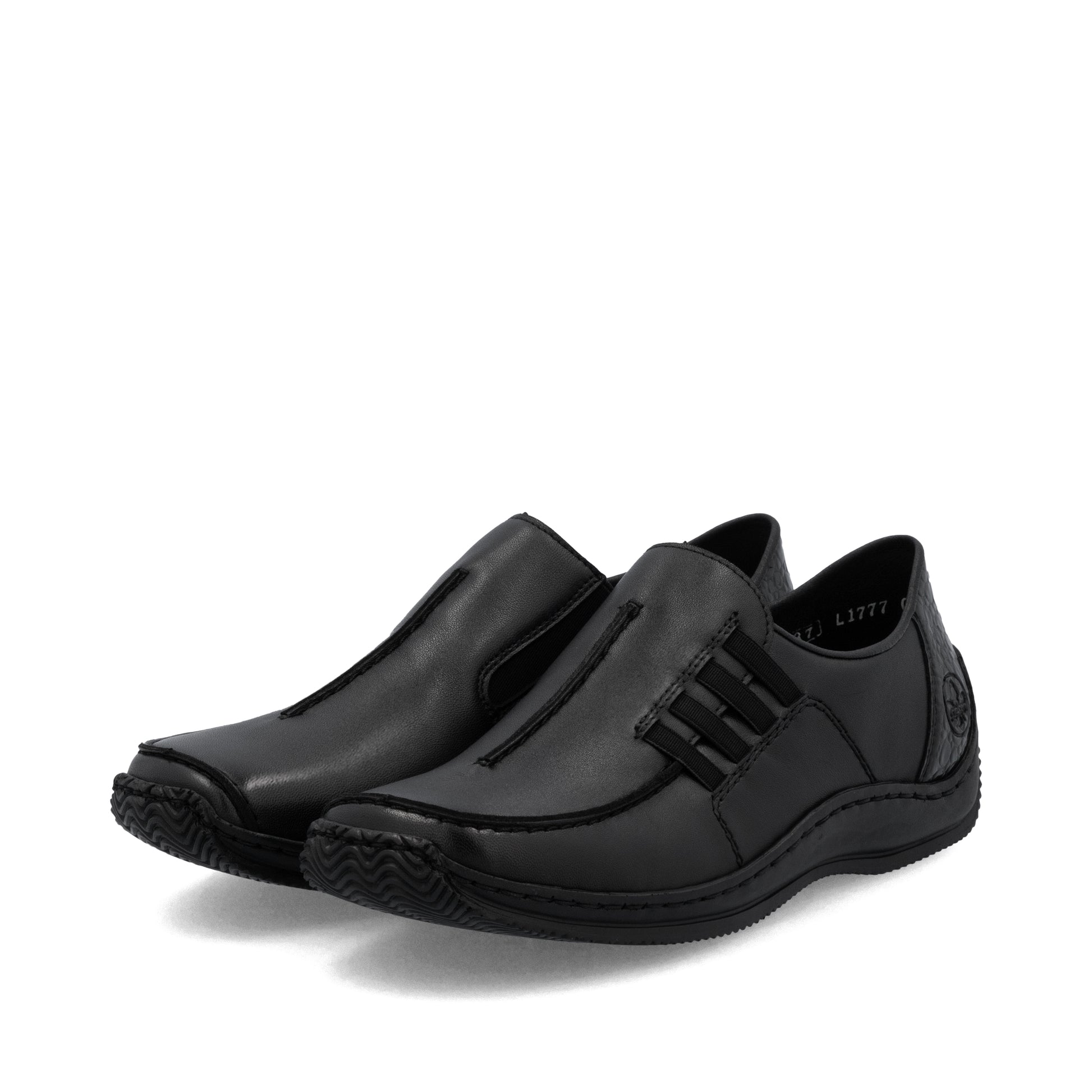 Black Elasticated Shoes for Women | Rieker L1777-00