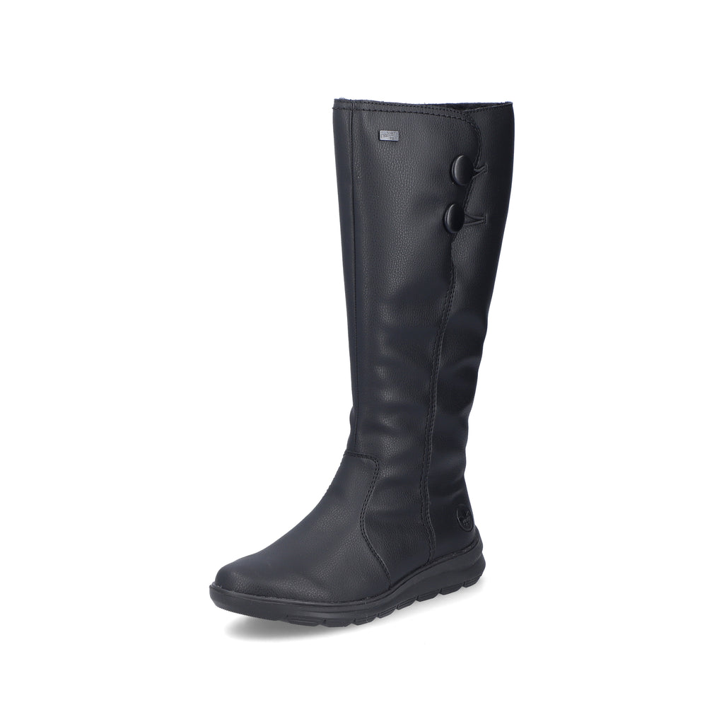 Black Zip Boots for Women | Rieker Z0090-00