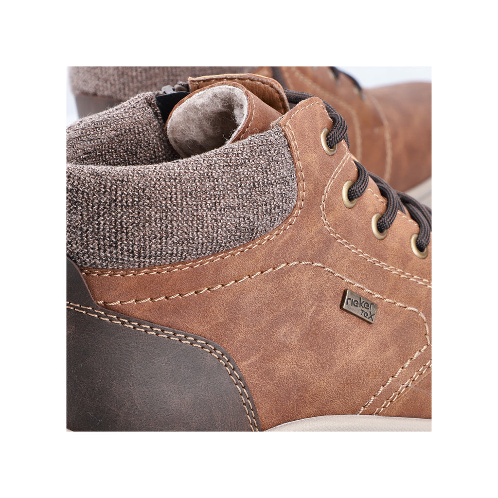 Brown Zip Boots for Men | Rieker 11030-25