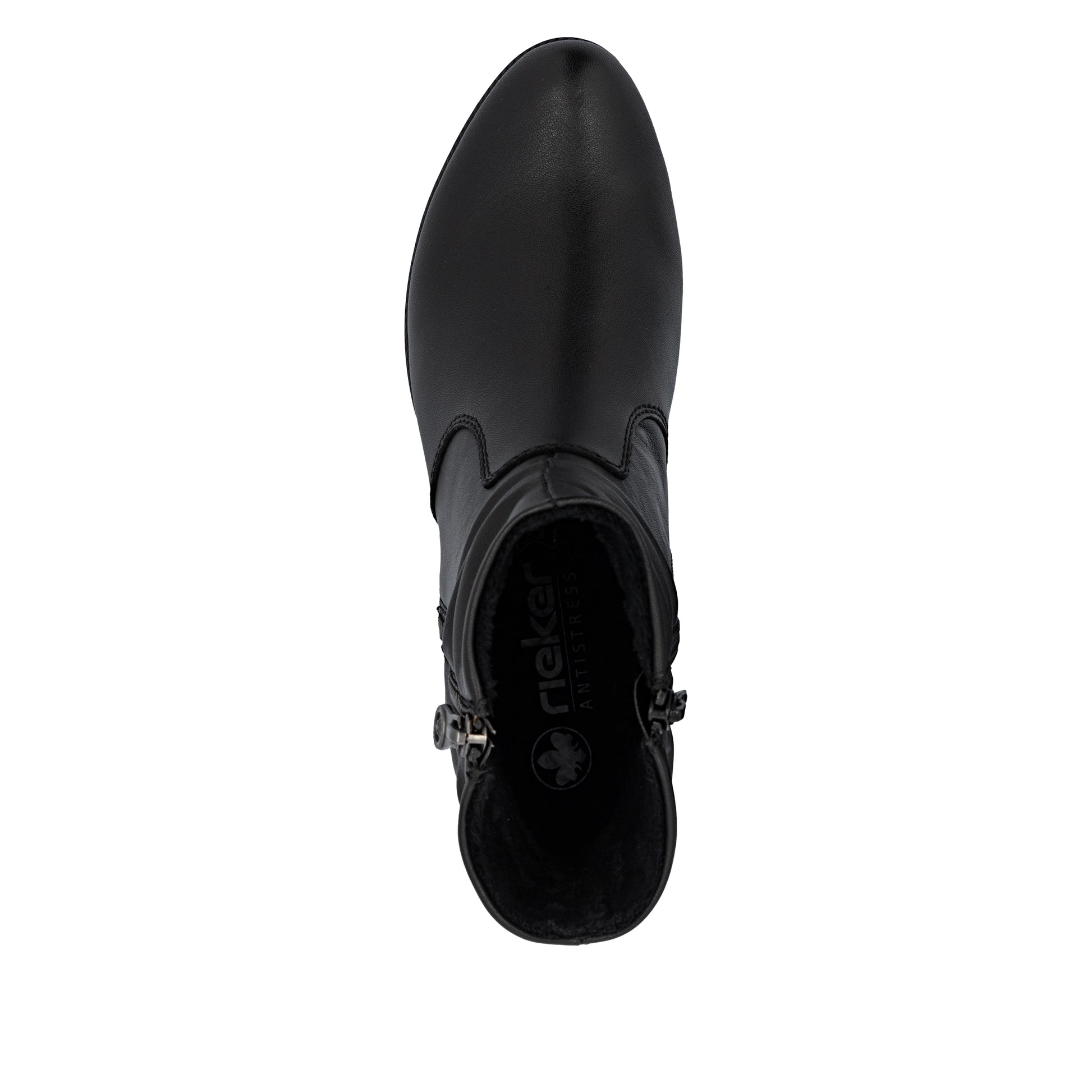 Black Zip Boots for Women | Rieker 78656-00