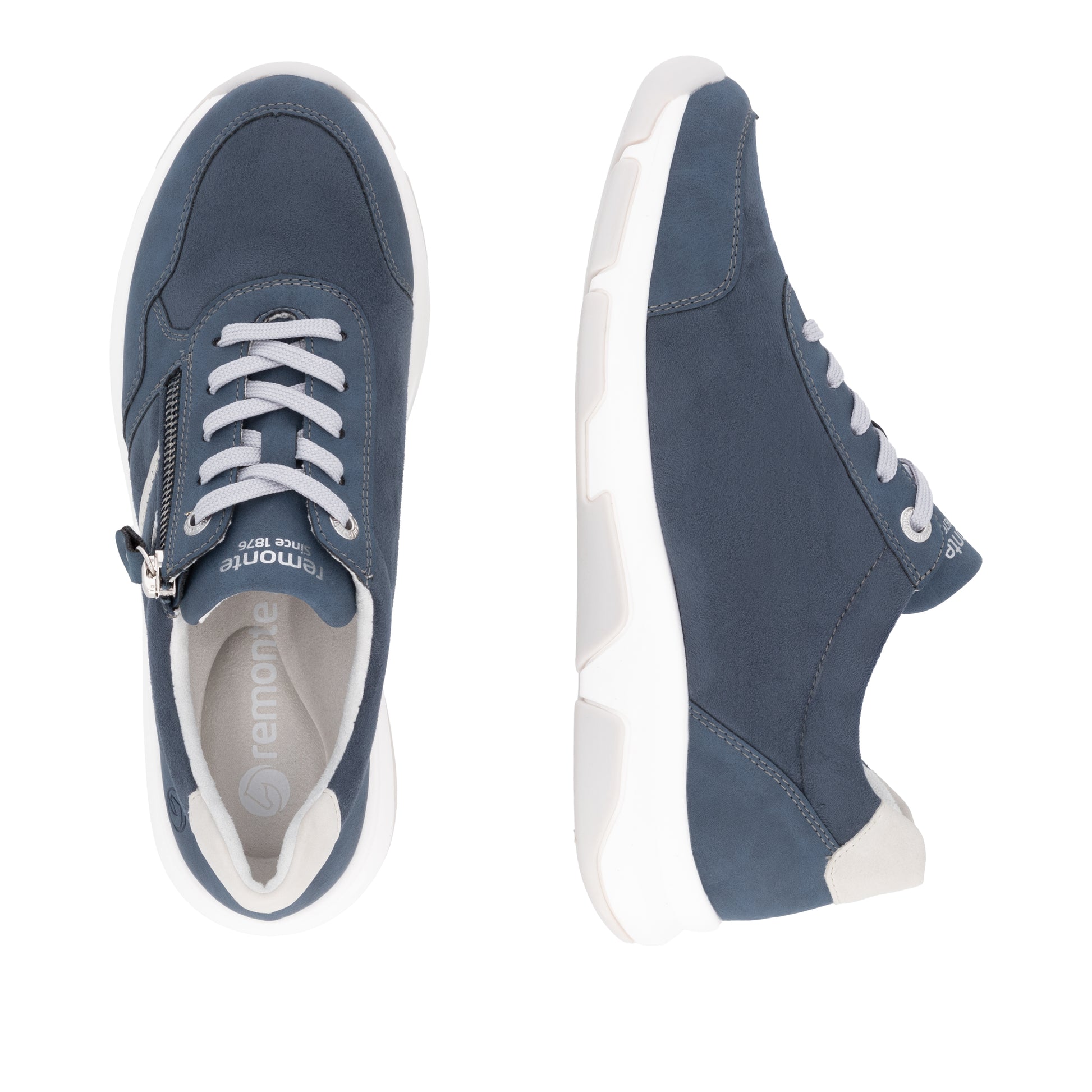 Blue Zip Shoes for Women | Remonte D1S04-14