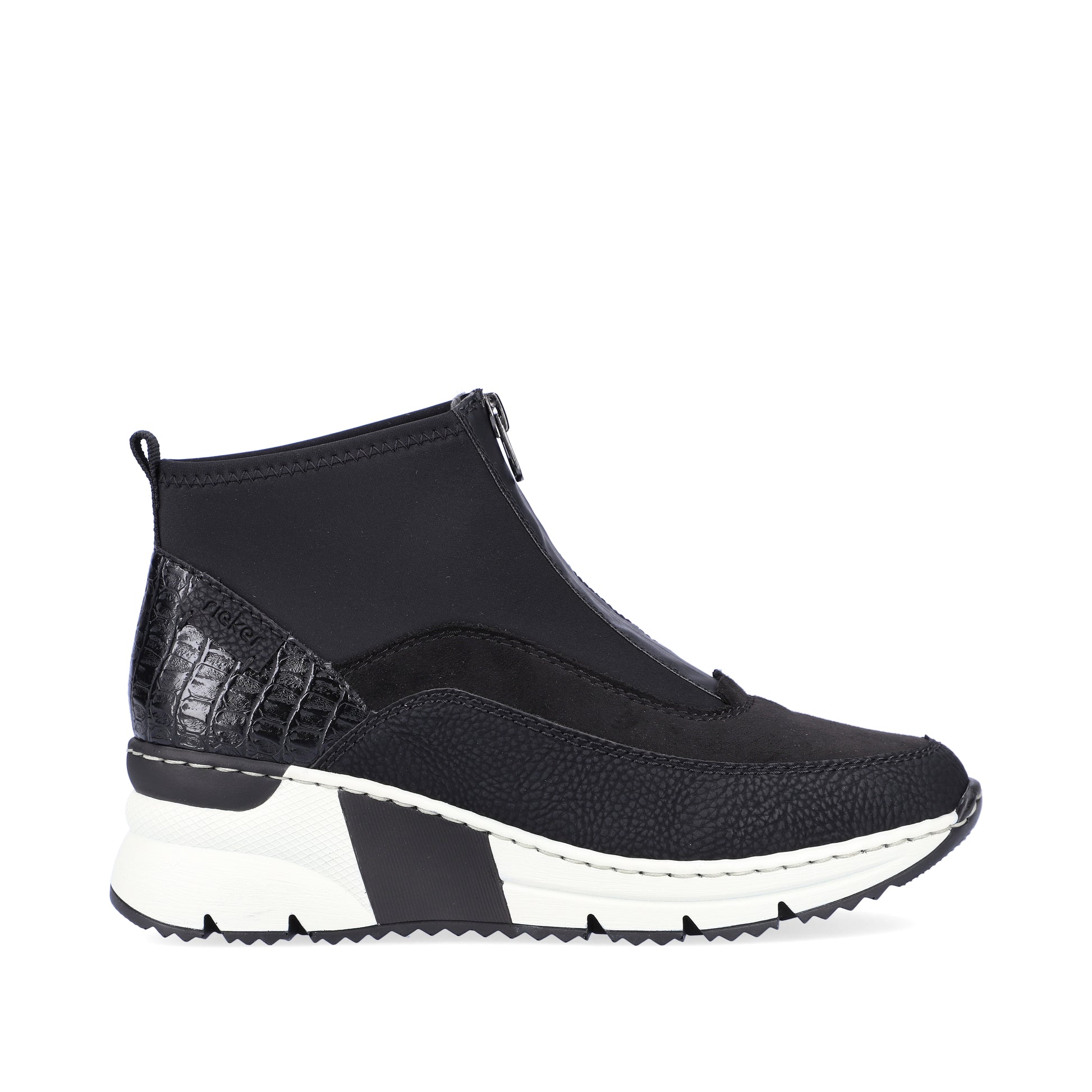 Black Zip Boots for Women | Rieker N6352-00