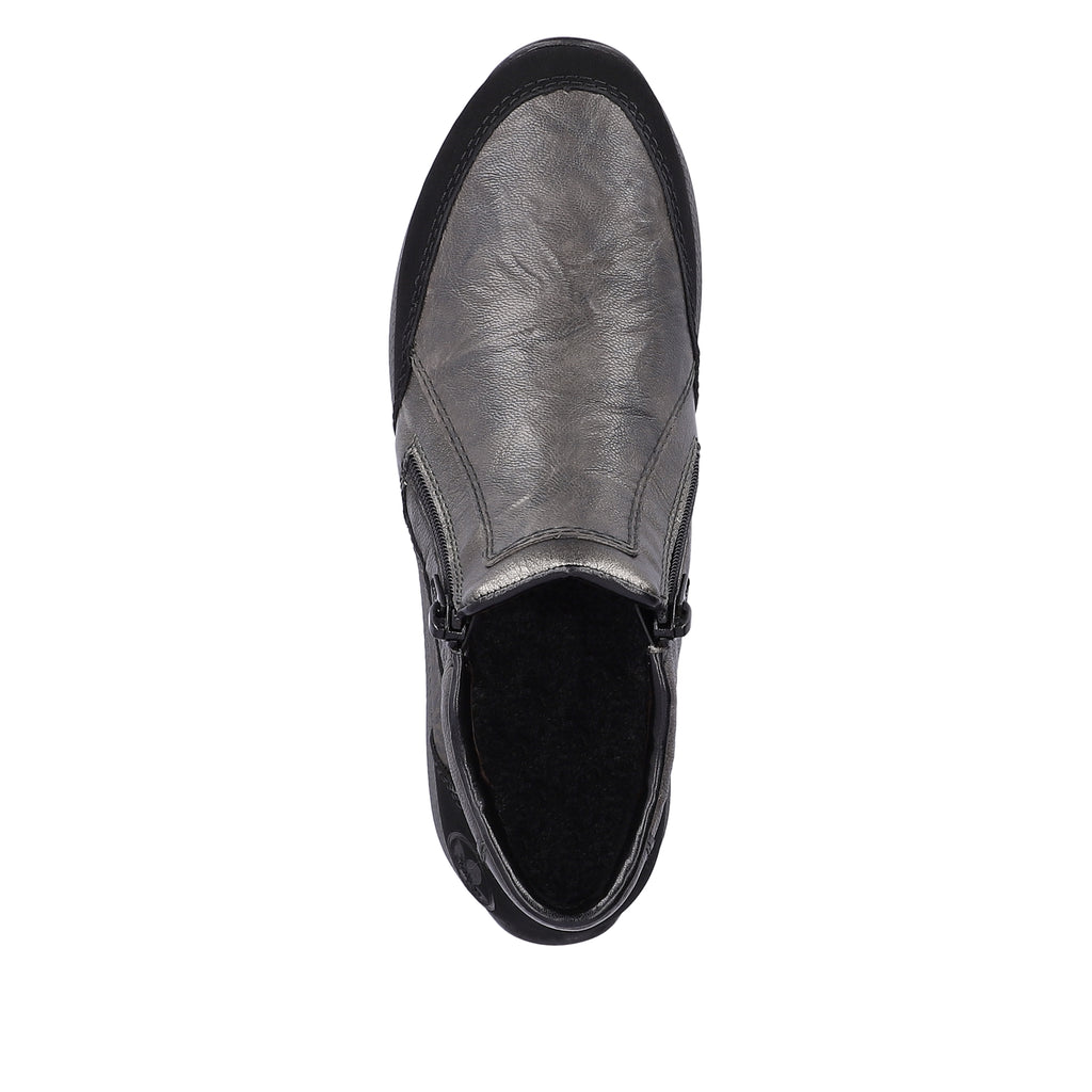 Grey Zip Boots for Women | Rieker N1152-42