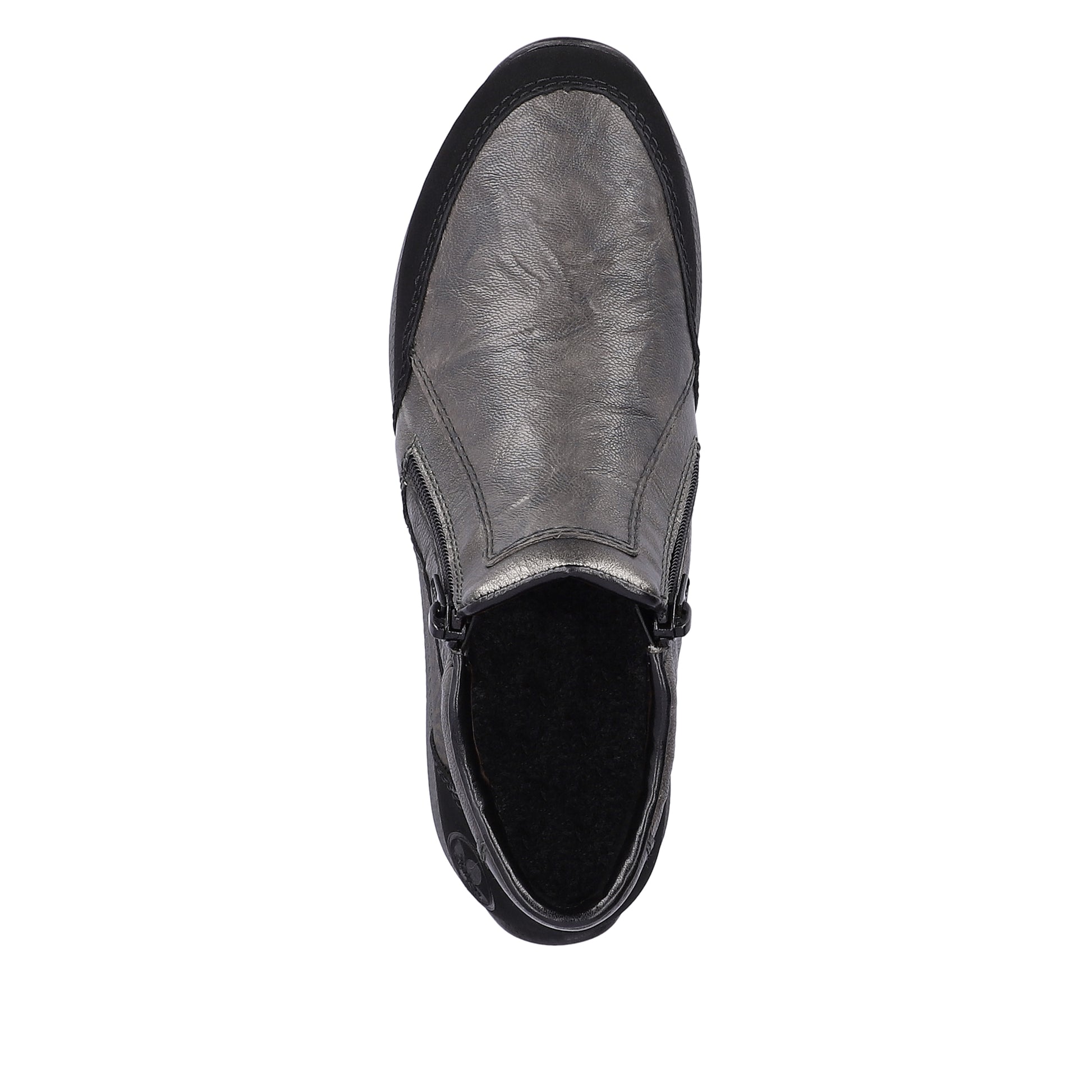 Grey Zip Boots for Women | Rieker N1152-42
