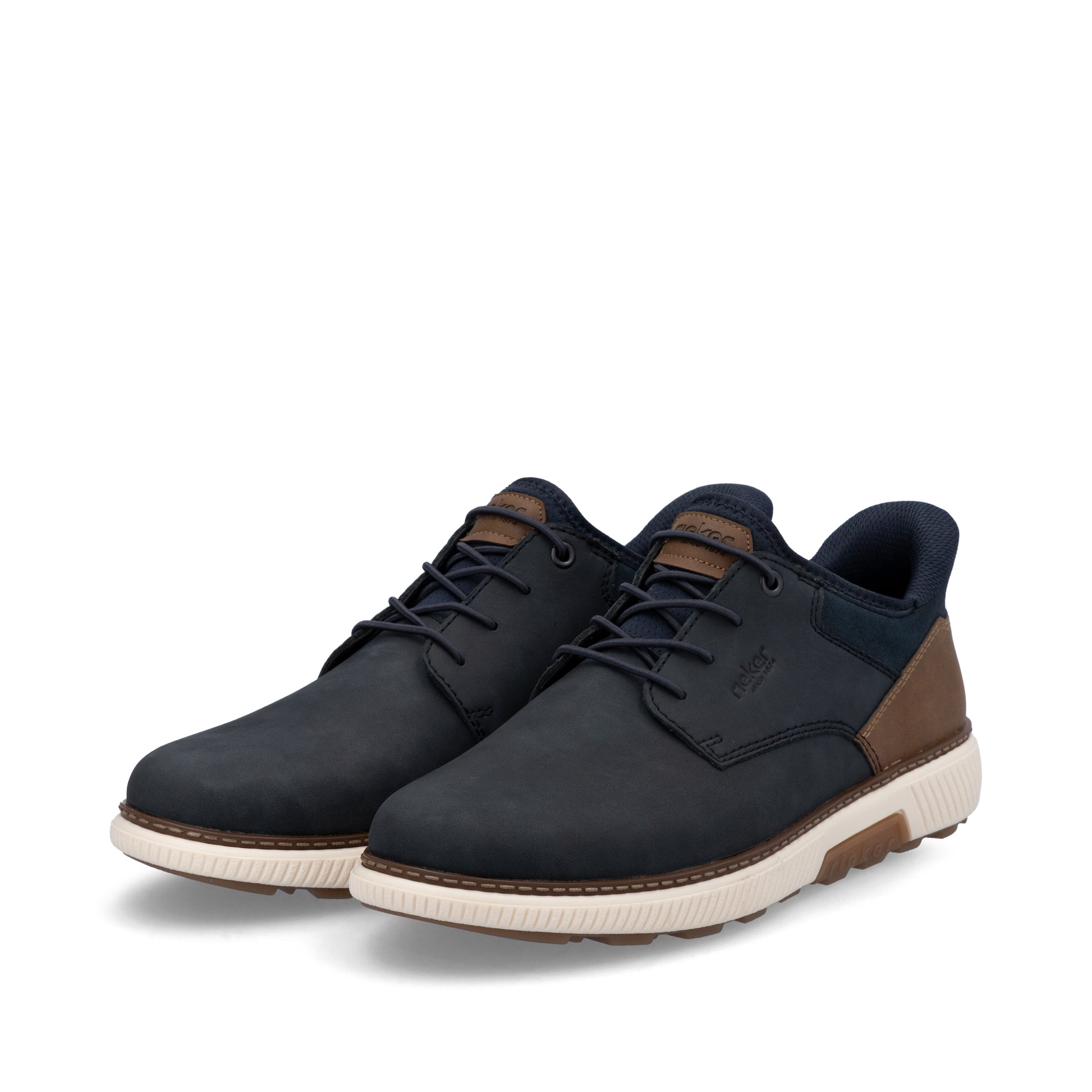 Blue Elasticated Shoes for Men | Rieker B3357-14