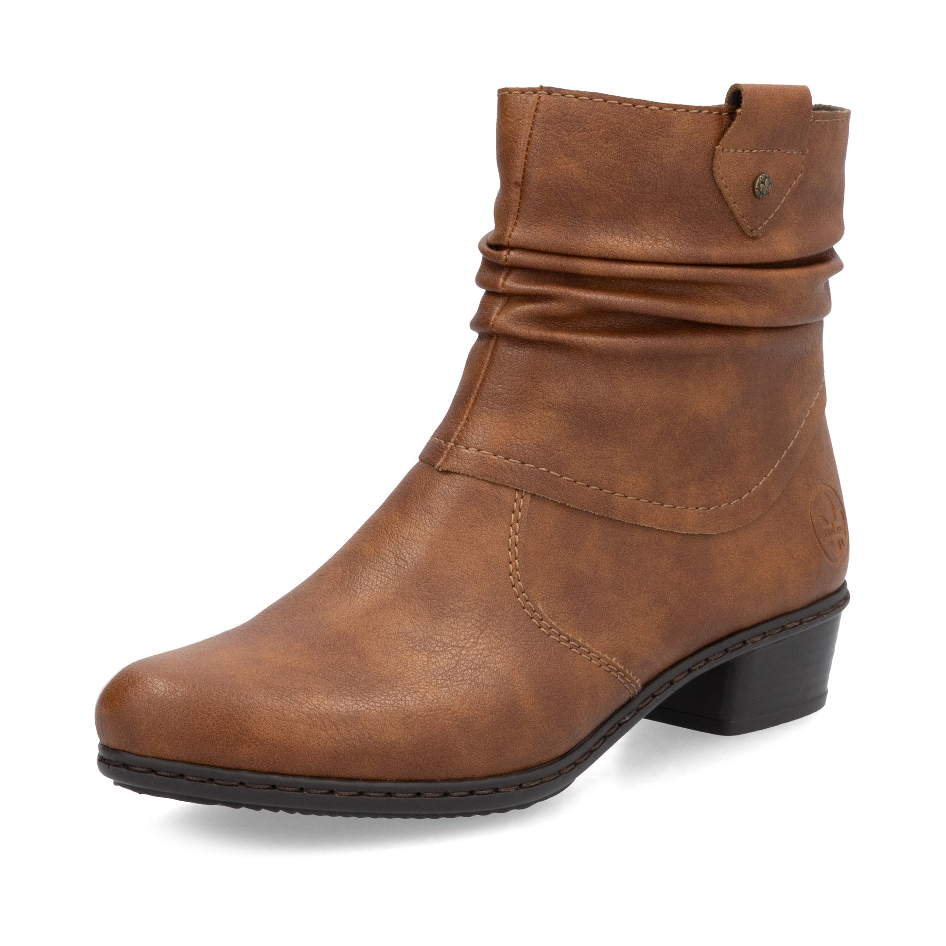 Brown Zip Boots for Women | Rieker Y0771-24