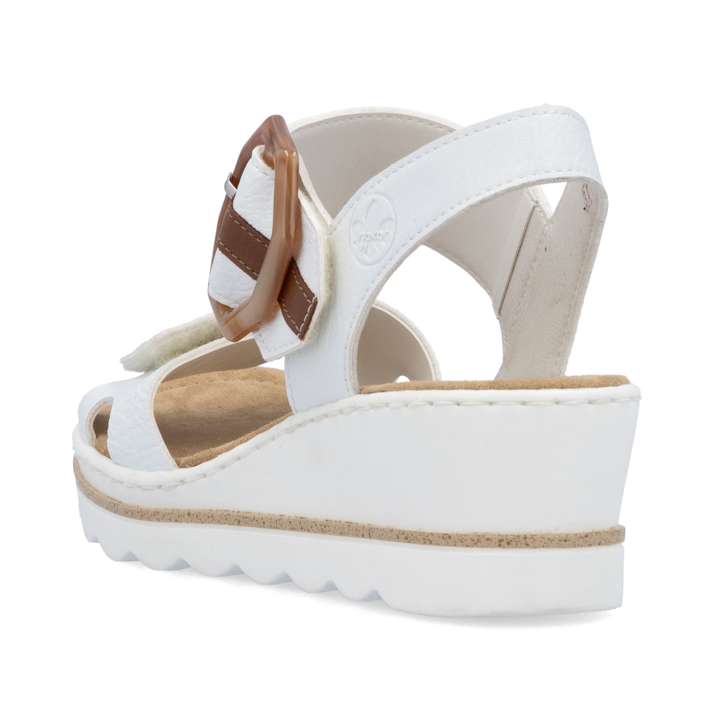 Rieker Women's Wedge Sandal - White | 67476-83
