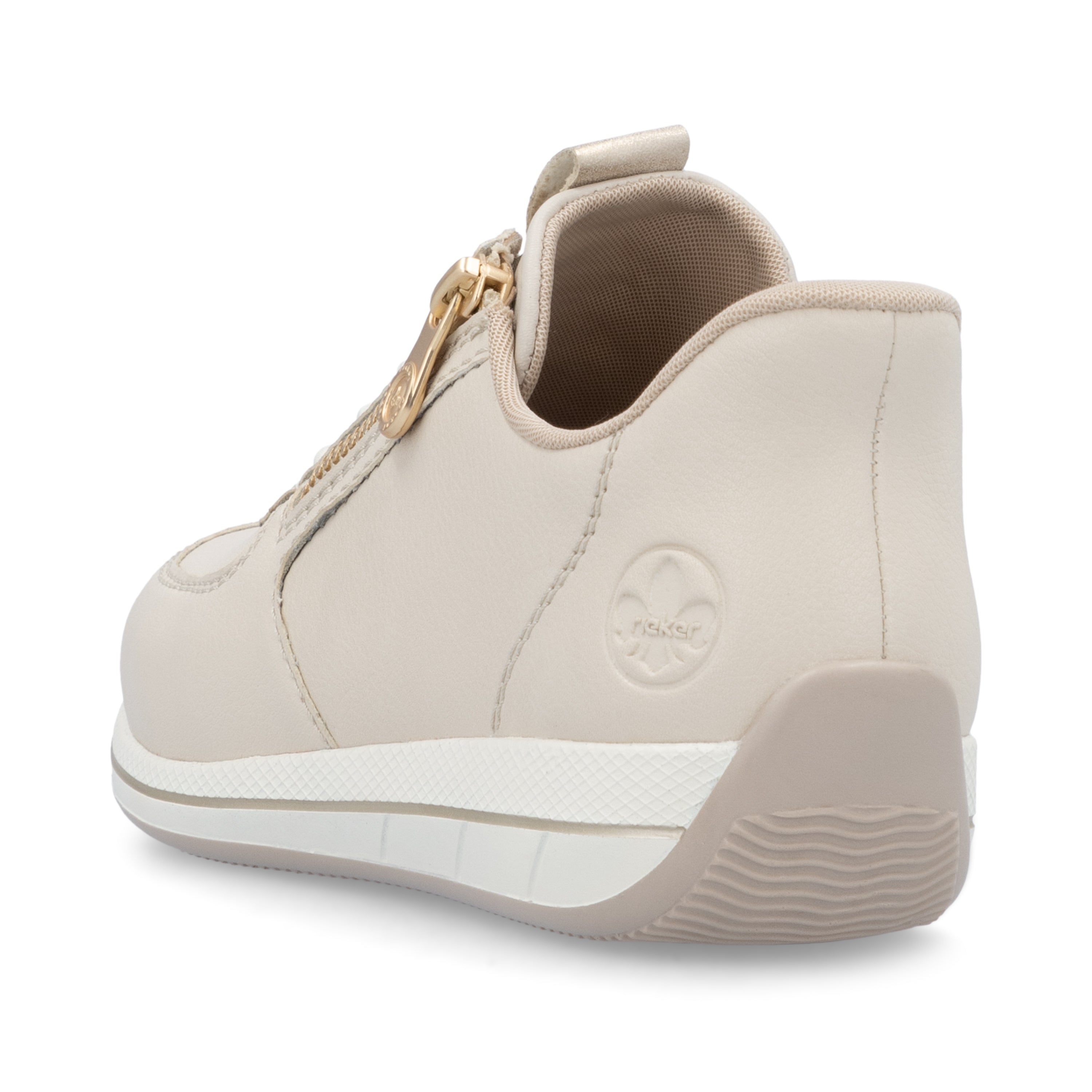 Beige Zip Shoes for Women | Rieker N1156-60