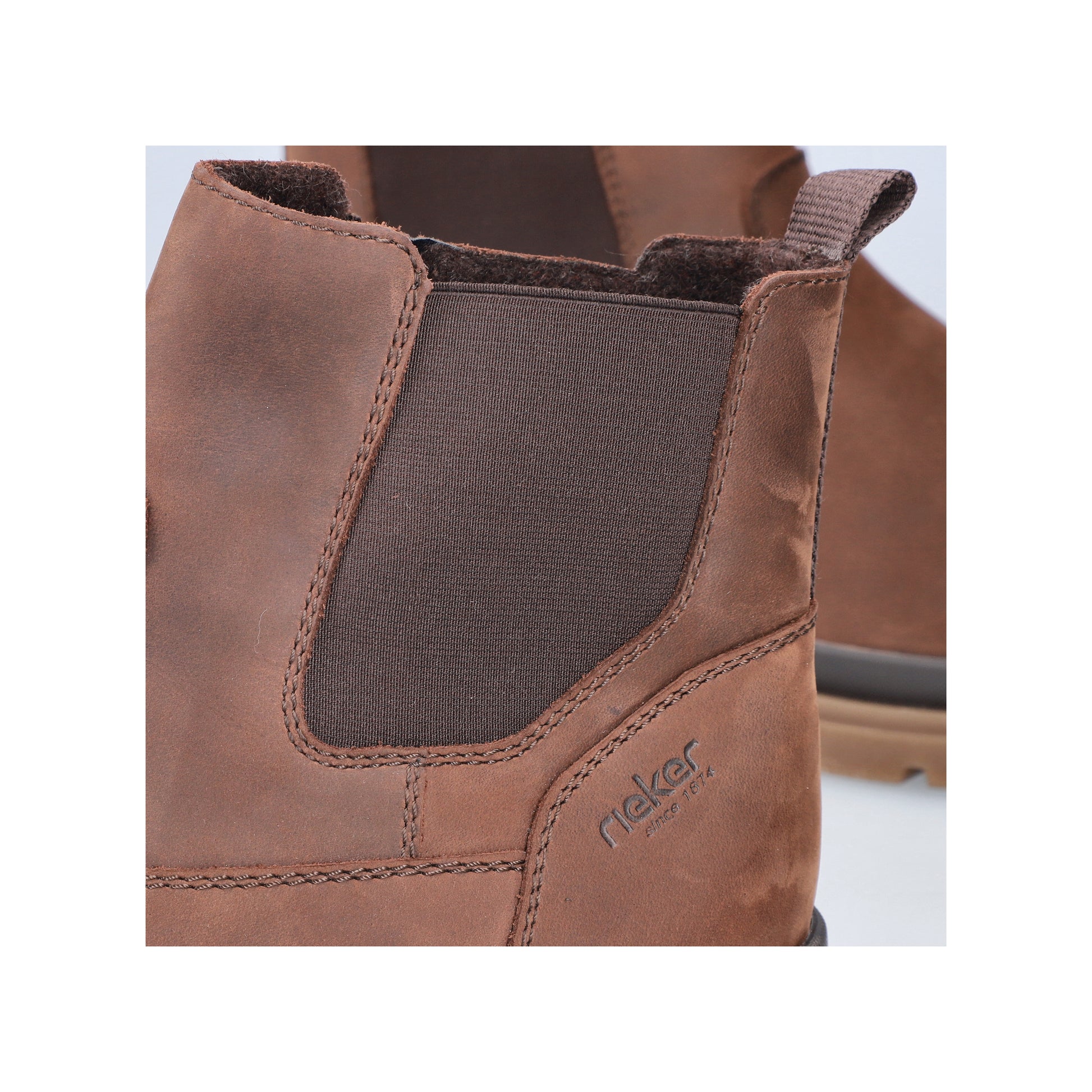 Brown Zip Boots for Men | Rieker F7051-23