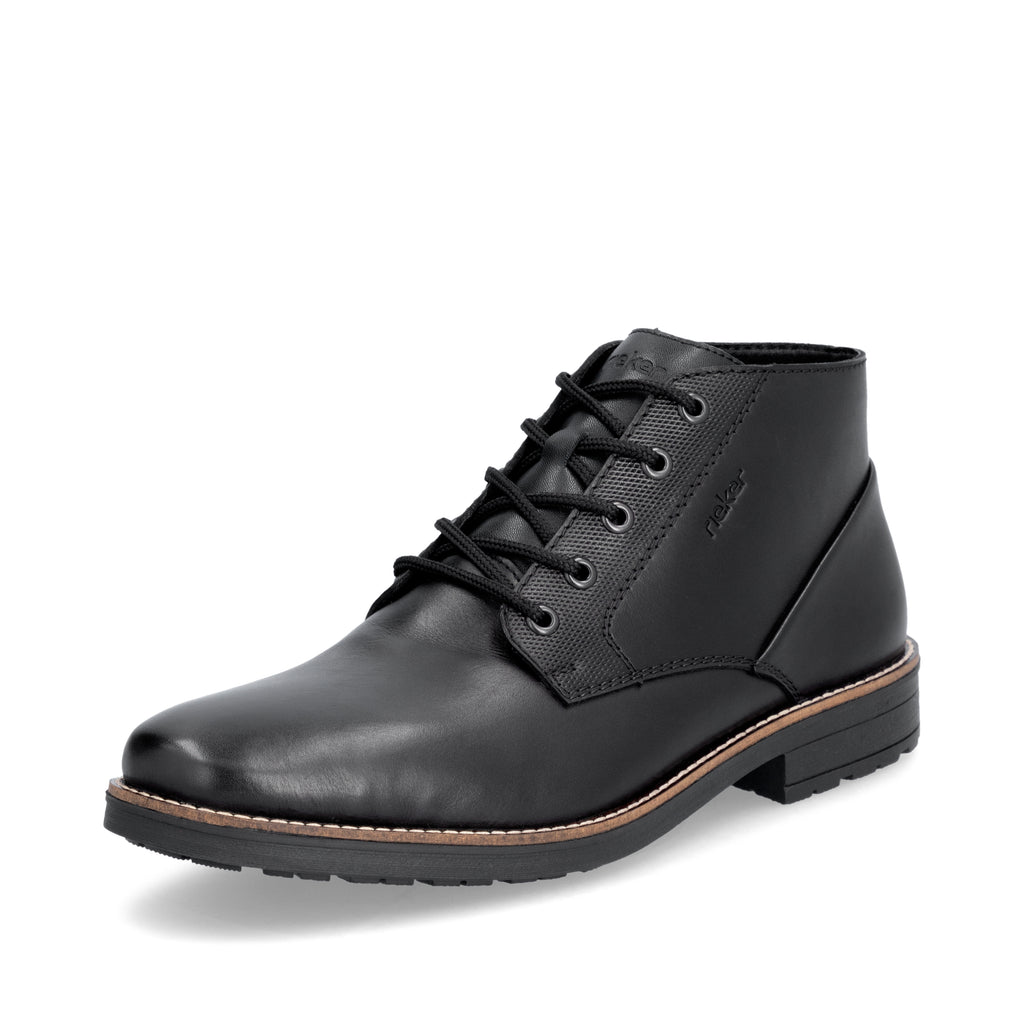 Black Elasticated Boots for Men | Rieker 33207-00