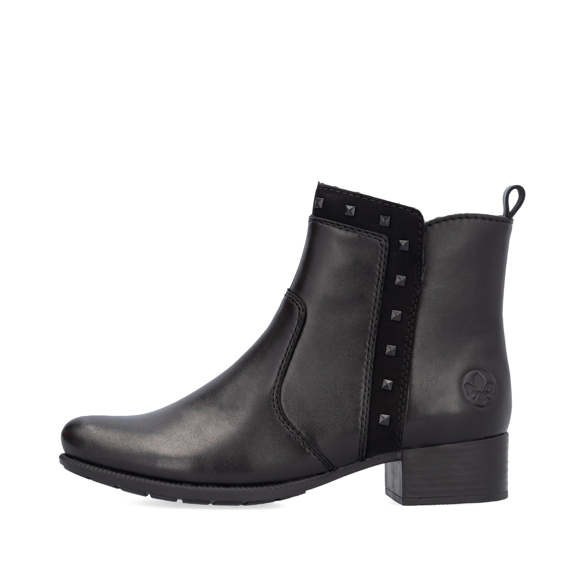 Black Zip Boots for Women | Rieker 78657-00