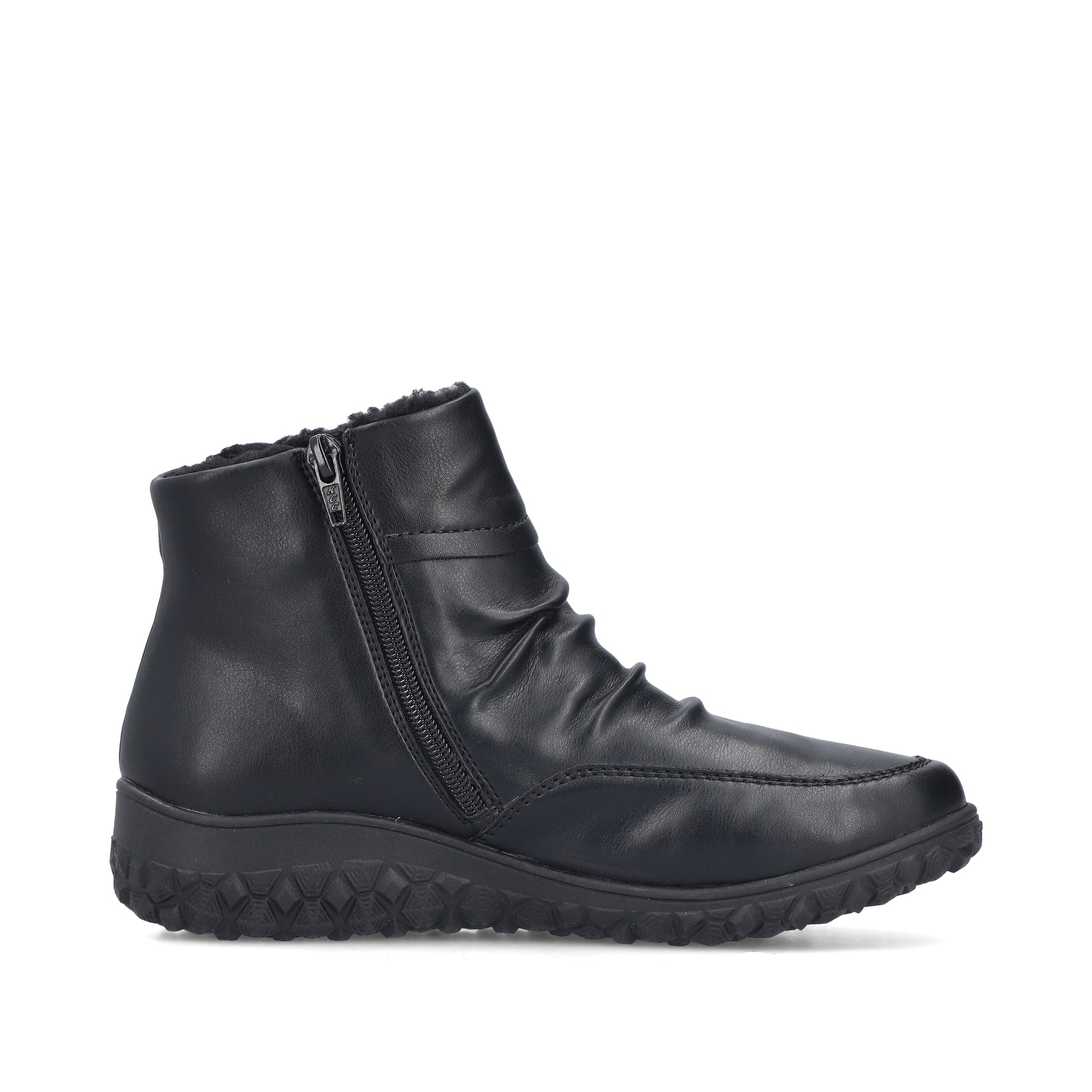 Black Zip Boots for Women | Rieker 59585-01
