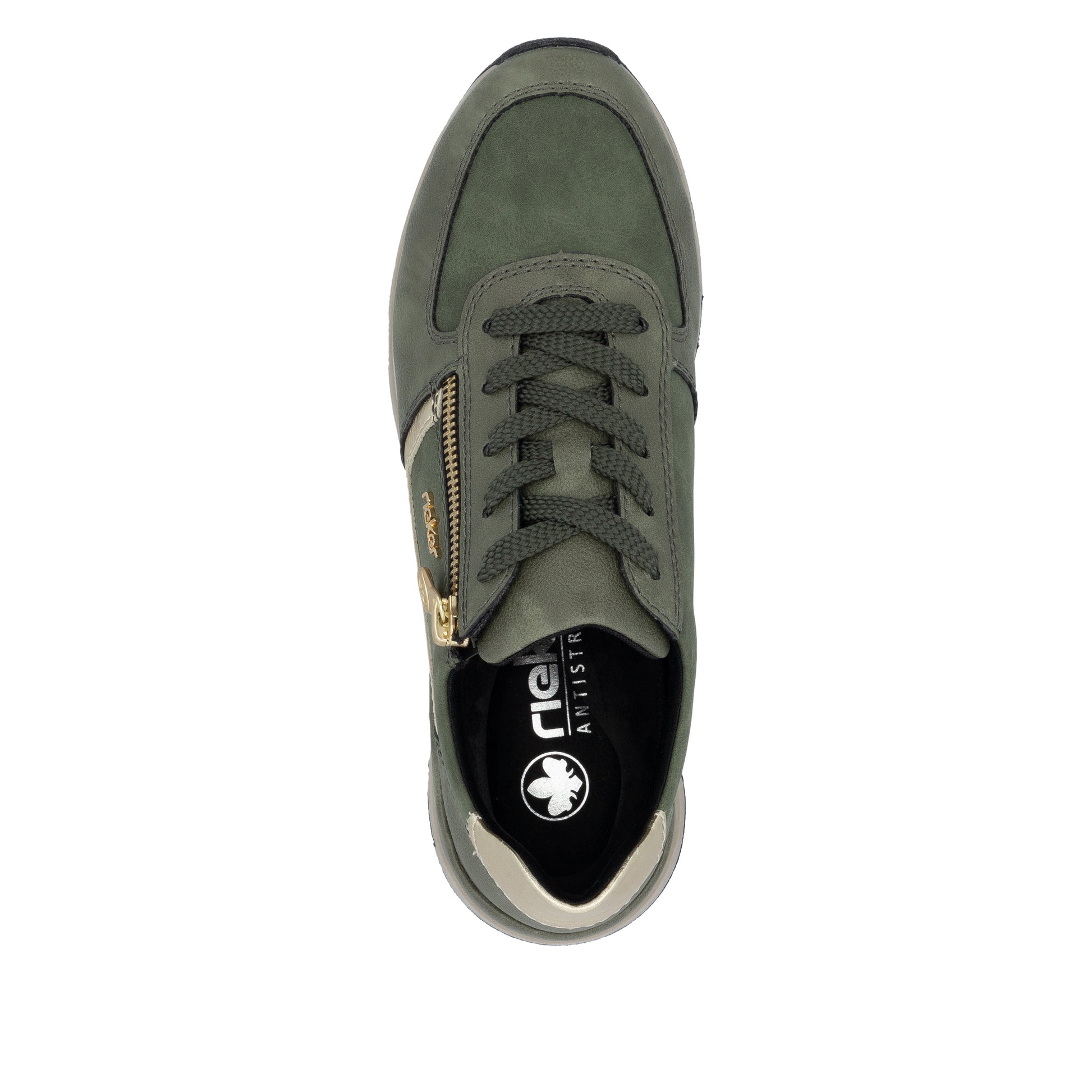 Green Zip Shoes for Women | Rieker 58902-54