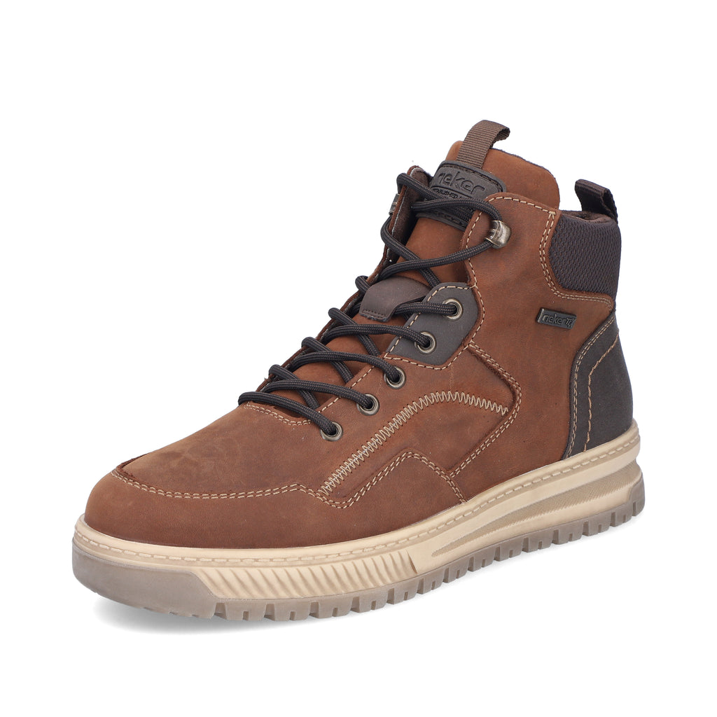 Brown Zip Boots for Men | Rieker 38554-22