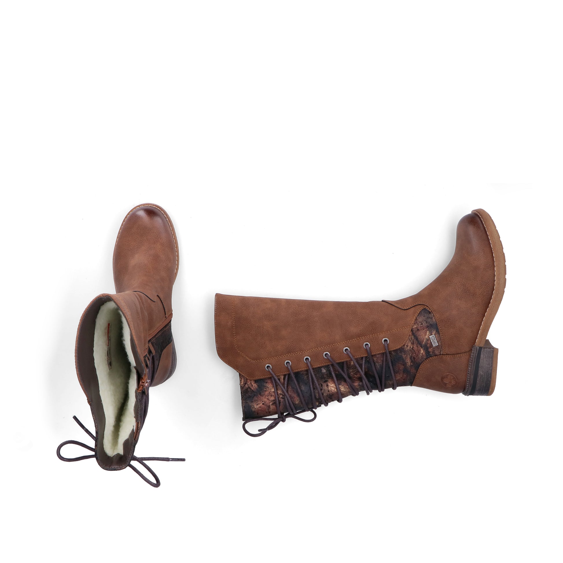 Brown Zip Boots for Women | Rieker 94693-24