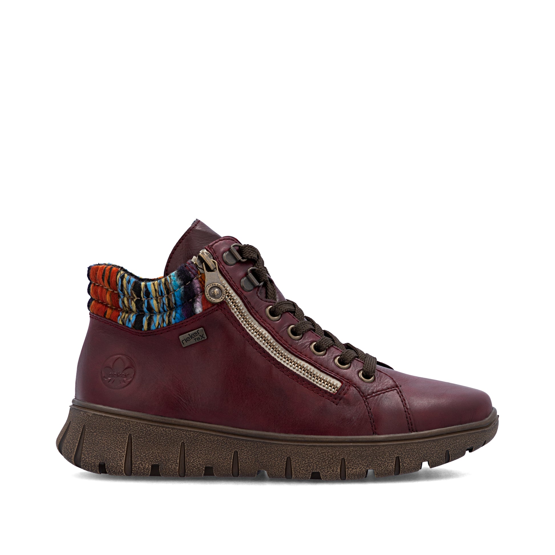 Red Zip Boots for Women | Rieker N1305-35