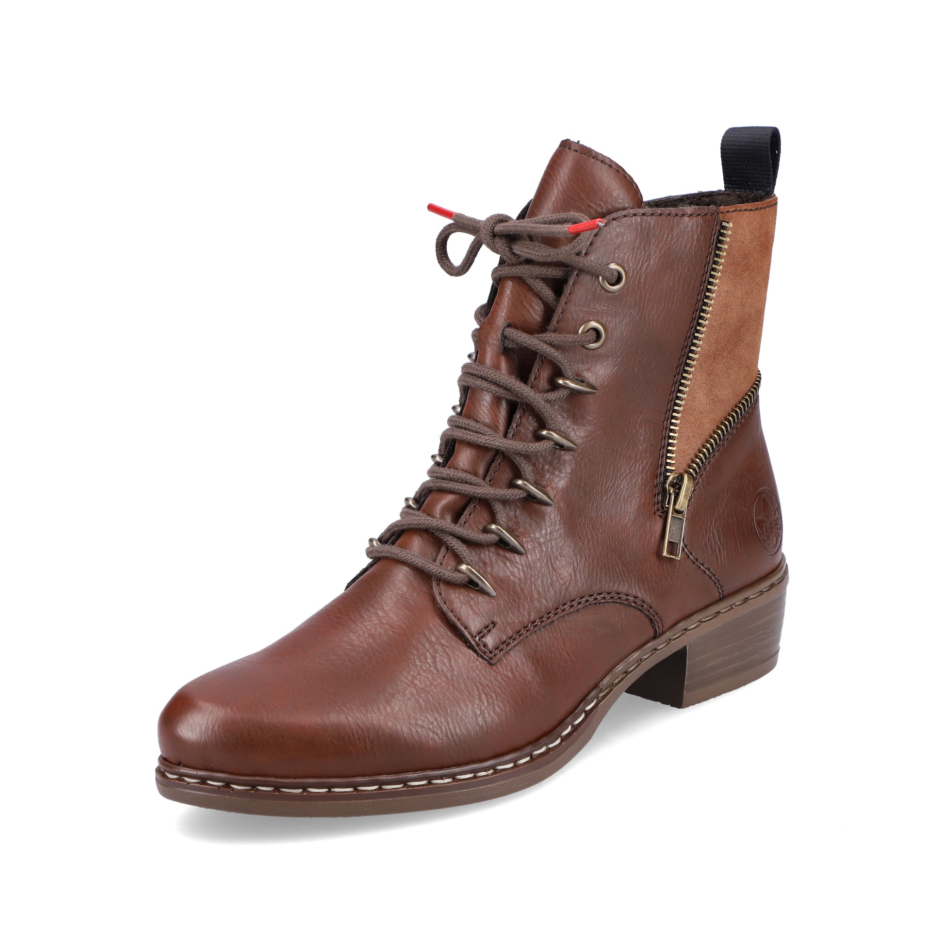 Brown Zip Boots for Women | Rieker Y0800-24
