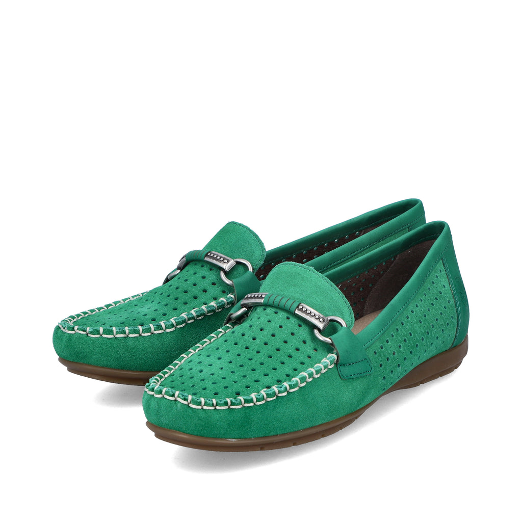 Green Slip-On Shoes for Women | Rieker 40253-54