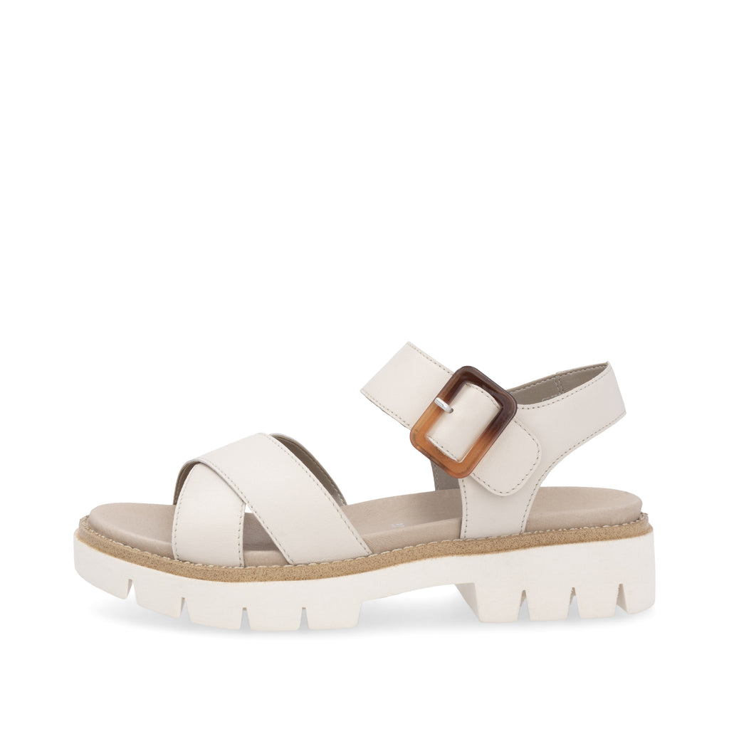 Beige Hook & Loop Sandals for Women | Remonte D7950-60