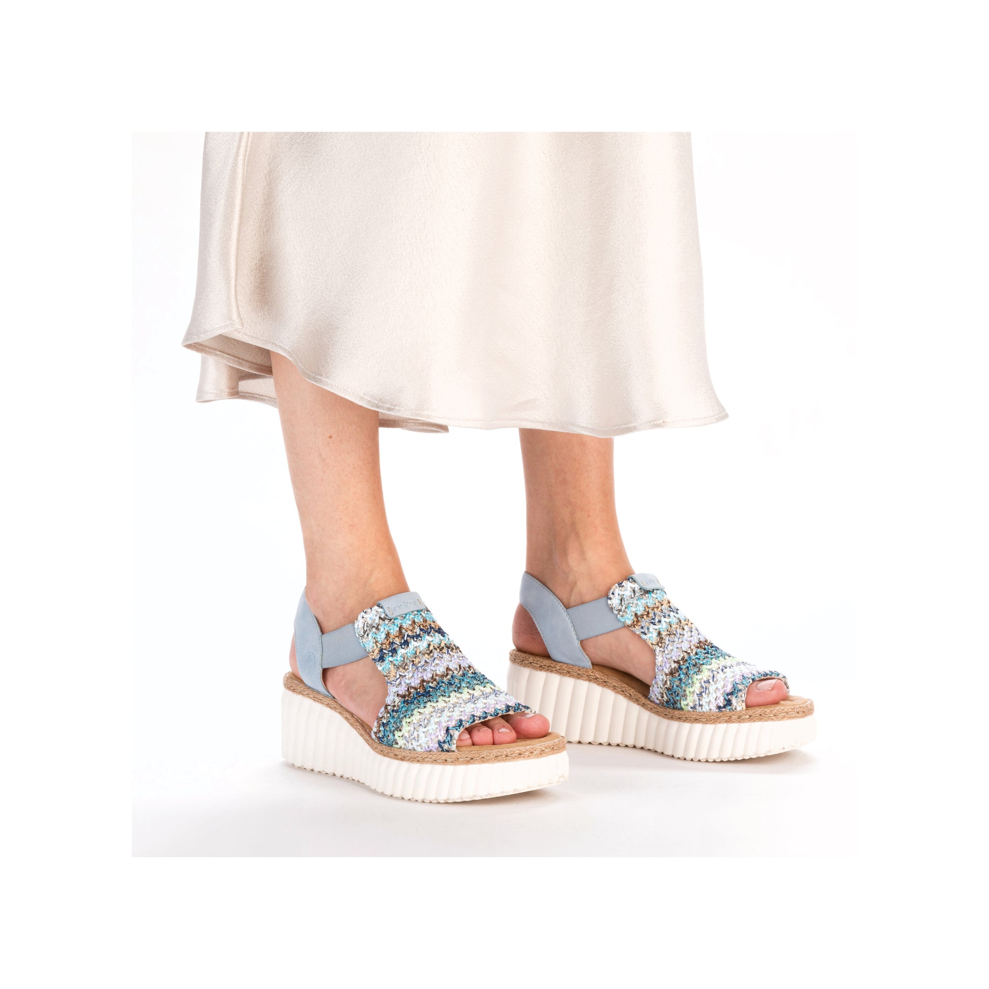 Multi Elasticated Sandals for Women | Rieker 69172-91