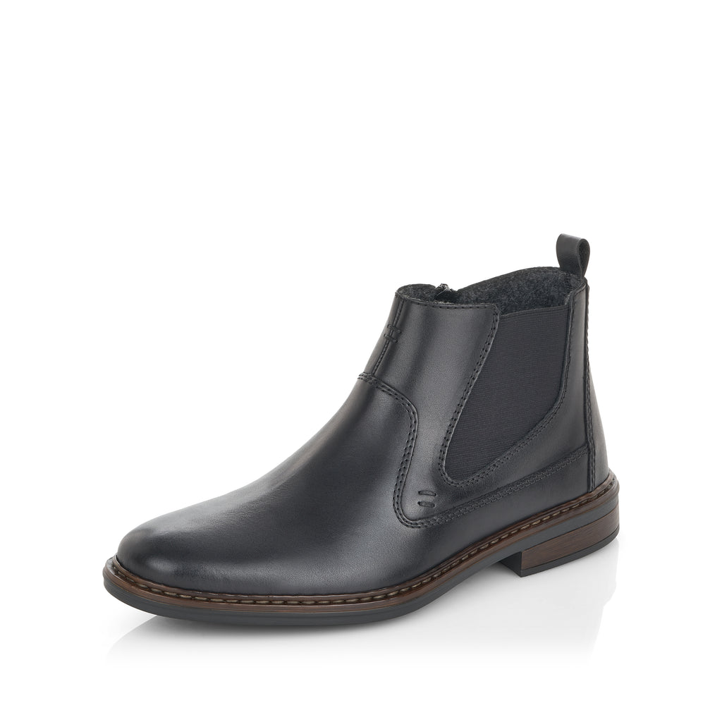 Black Zip Boots for Men | Rieker 37662-00