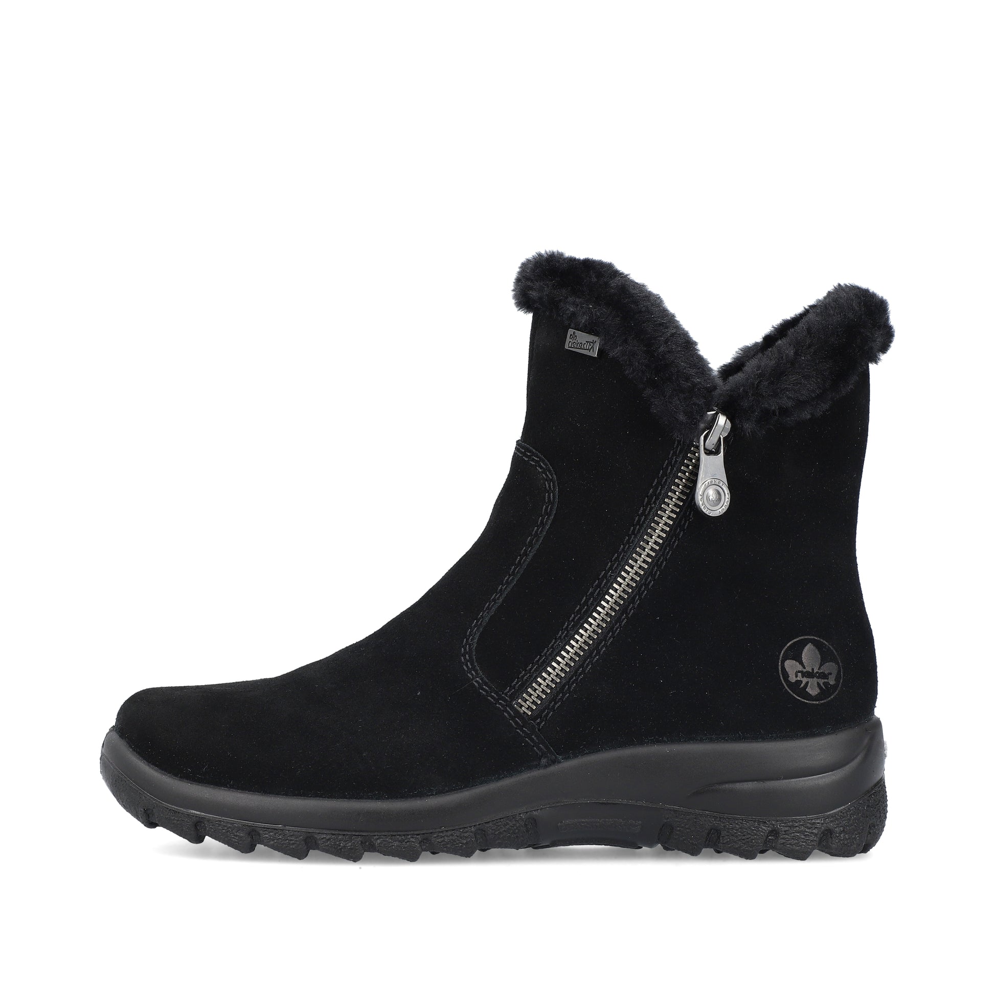 Black Zip Boots for Women | Rieker L7162-00