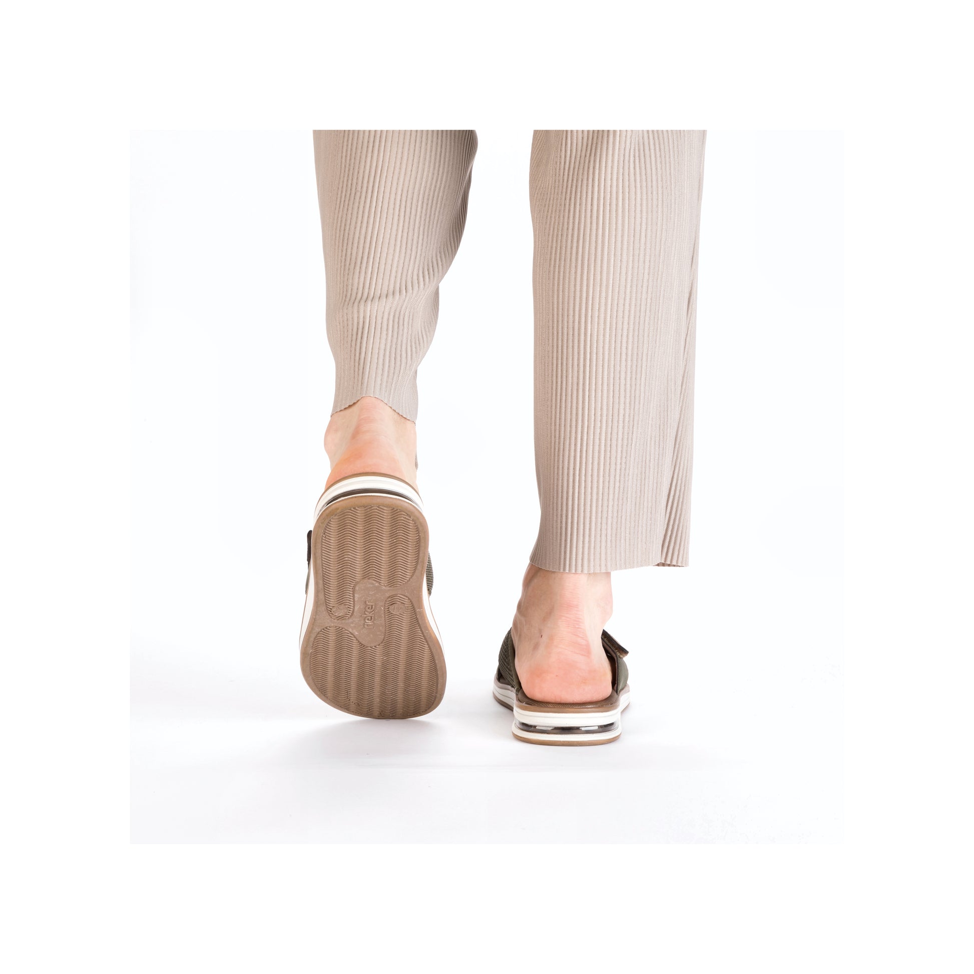 Green Hook & Loop Sandals for Men | Rieker 29083-52