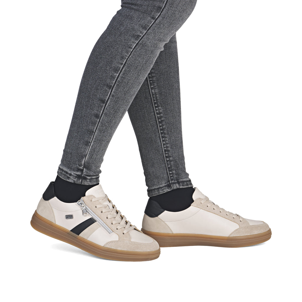 Beige Zip Shoes for Women | Remonte D2C04-62