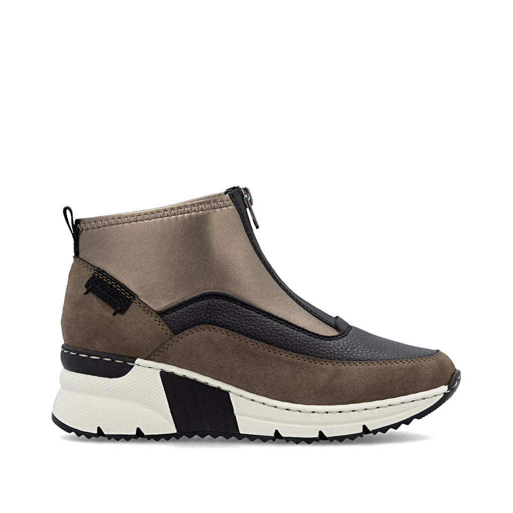 Brown Zip Boots for Women | Rieker N6352-25