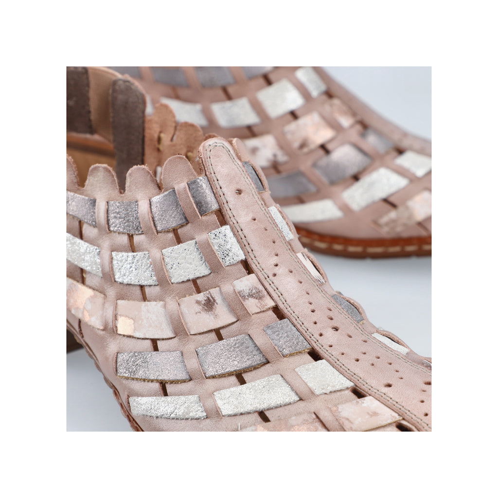 Beige Elasticated Shoes for Women | Rieker 46778-64