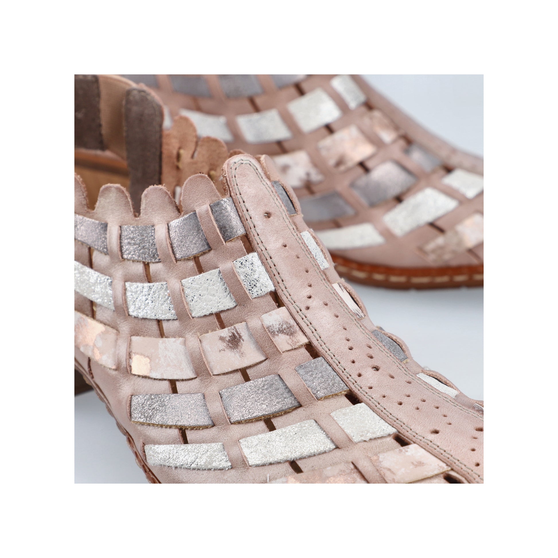 Beige Elasticated Shoes for Women | Rieker 46778-64