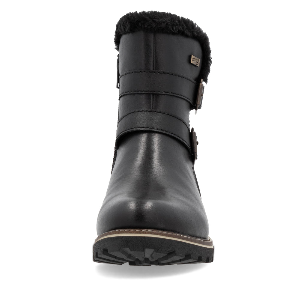 Black Zip Boots for Women | Remonte D8484-00