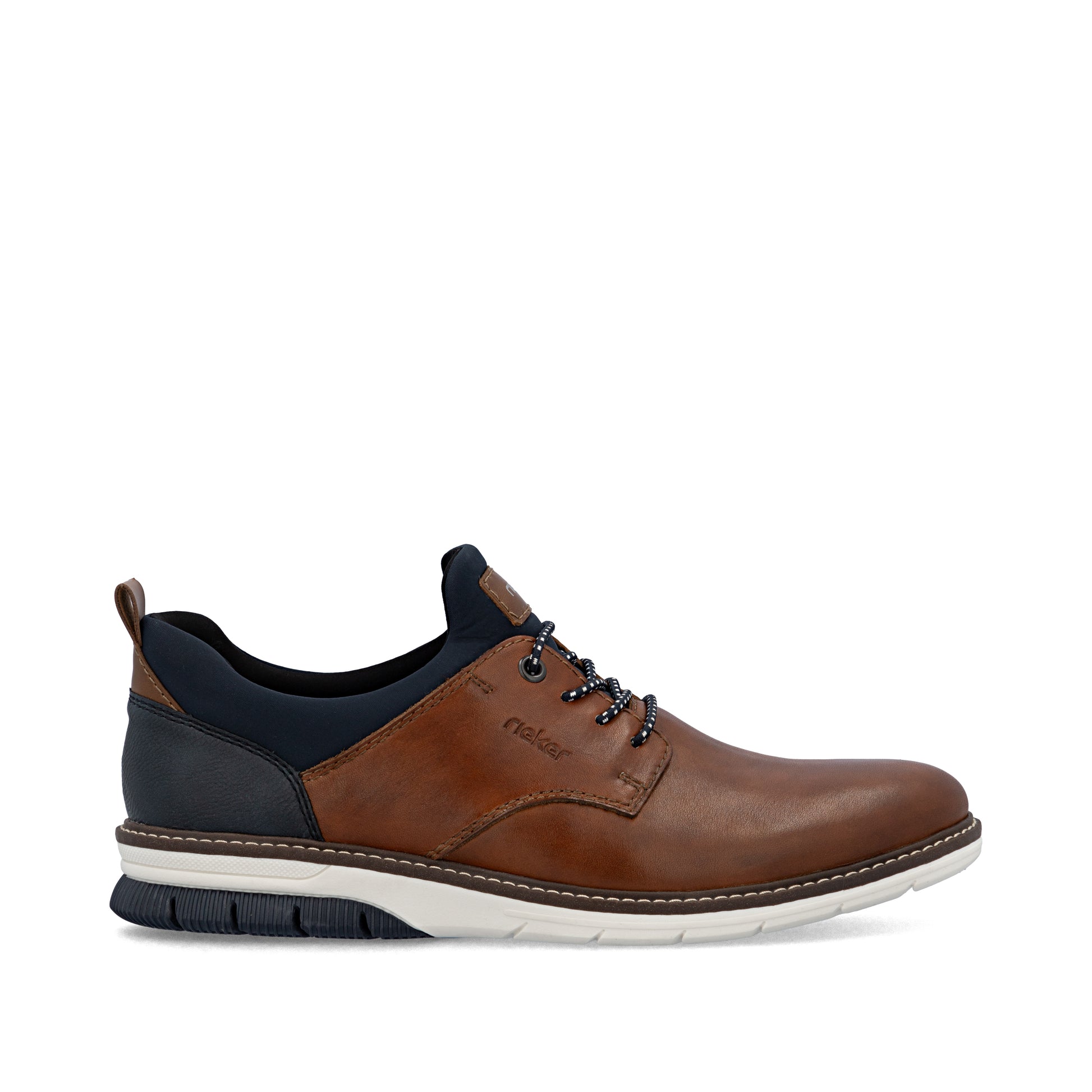 Brown Elasticated Shoes for Men | Rieker 14454-22