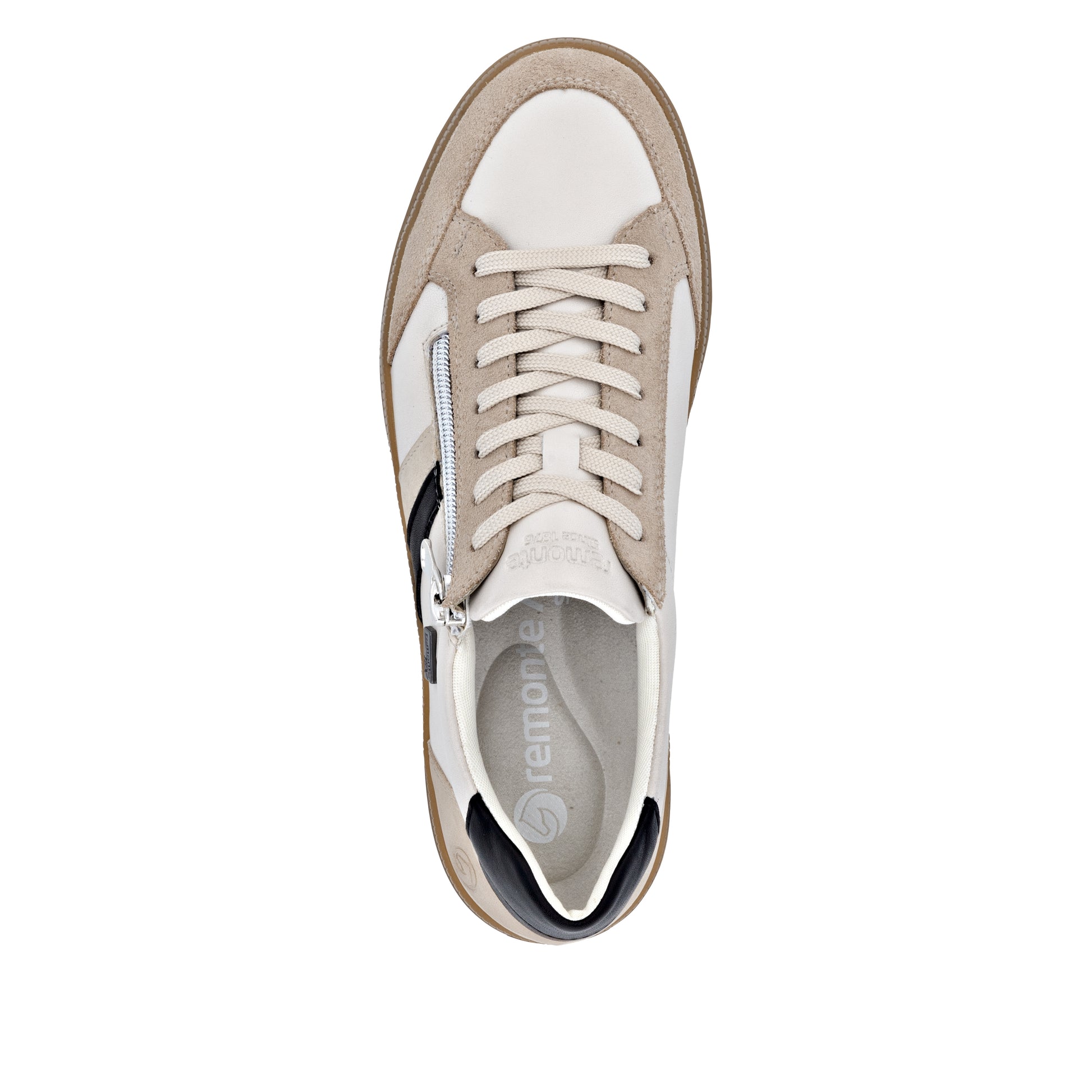 Beige Zip Shoes for Women | Remonte D2C04-62