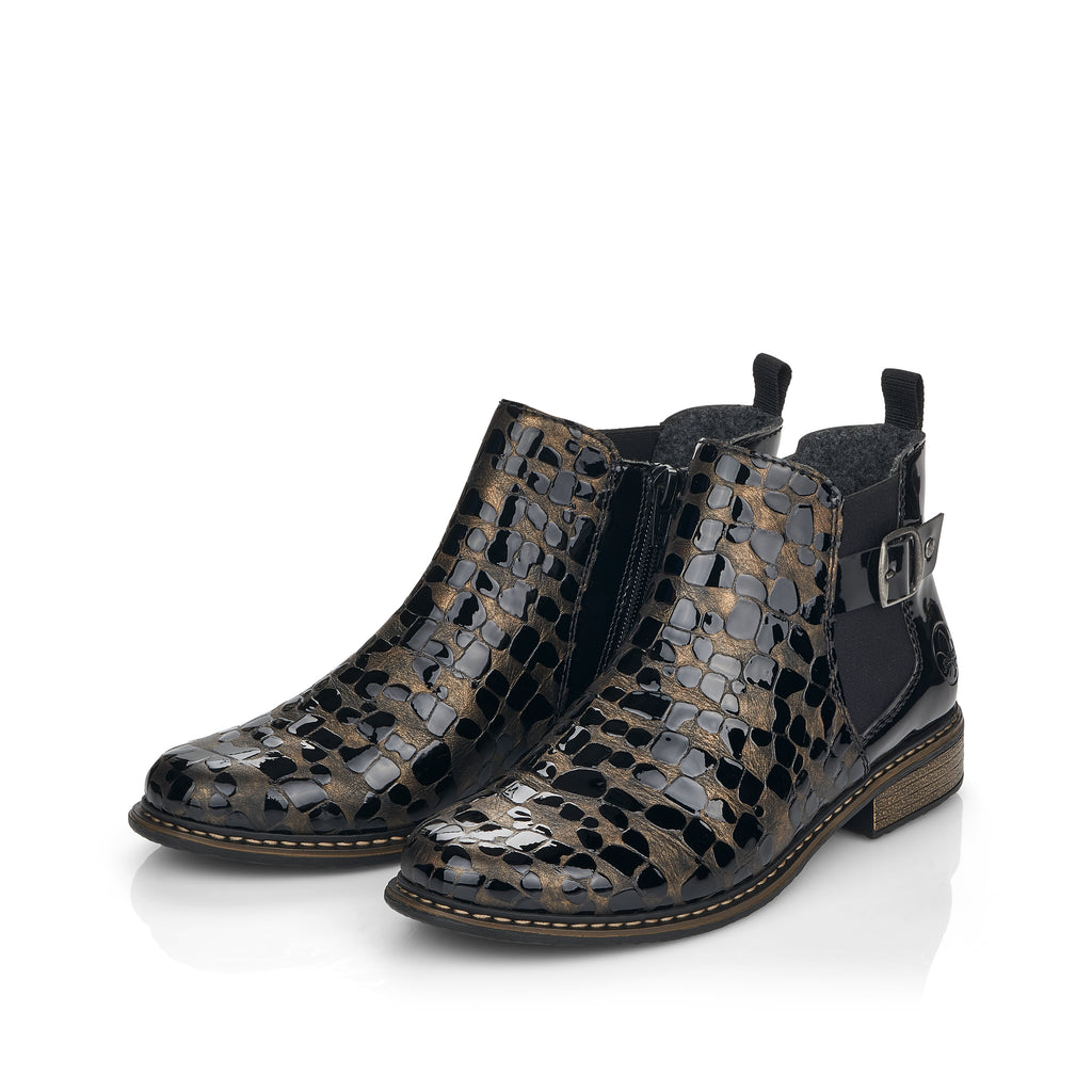 Bronze Zip Boots for Women | Rieker Z4965-90