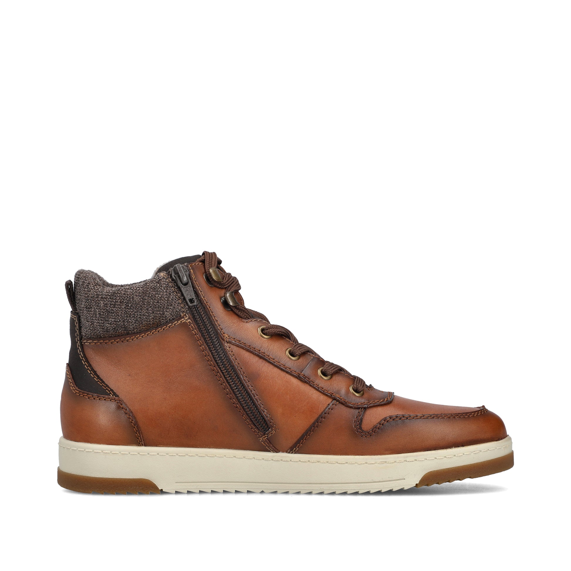 Brown Zip Boots for Men | Rieker 17530-25