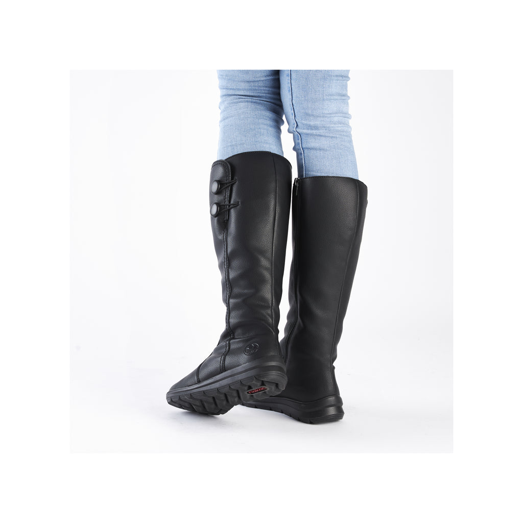 Black Zip Boots for Women | Rieker Z0090-00