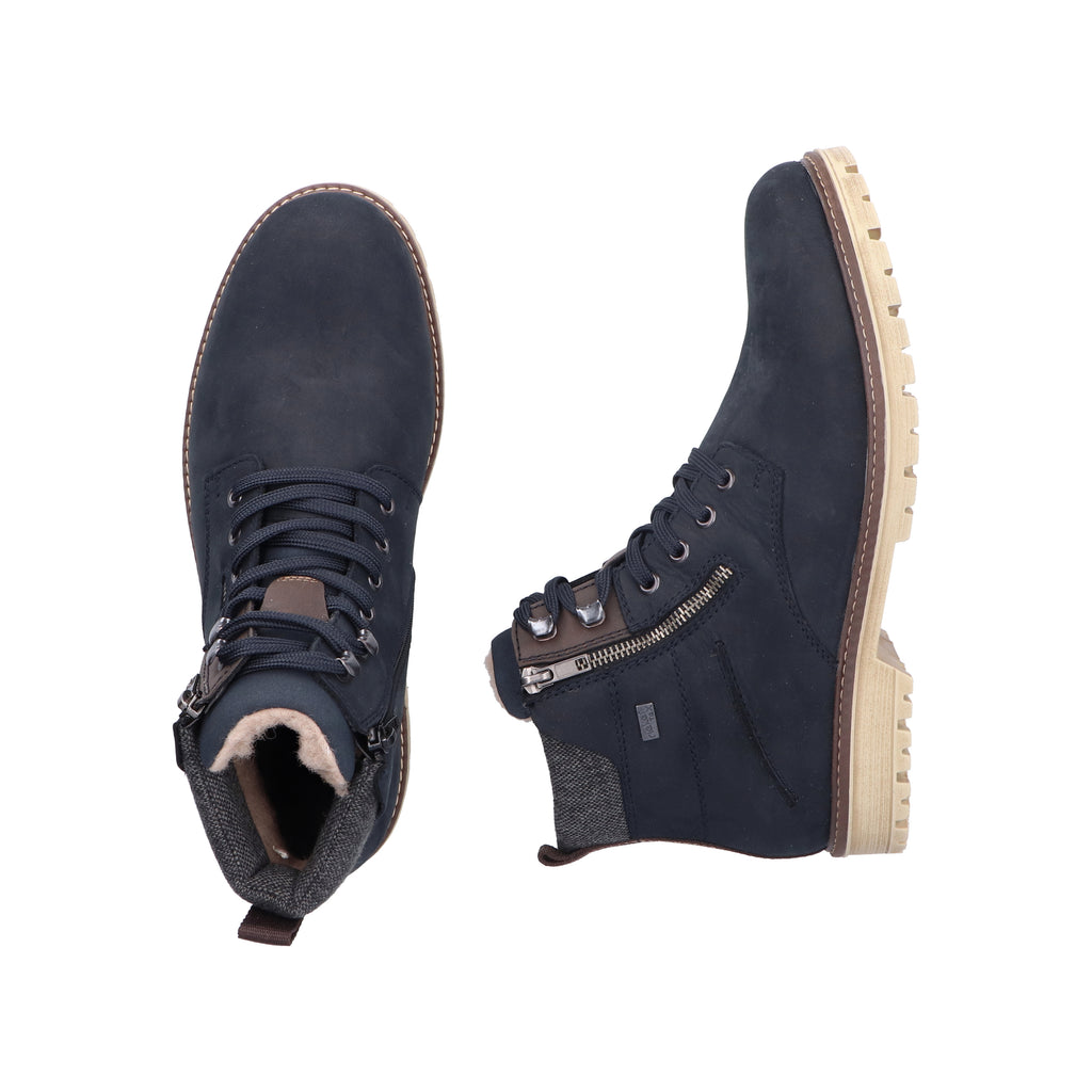 Blue Zip Boots for Men | Rieker F3610-14