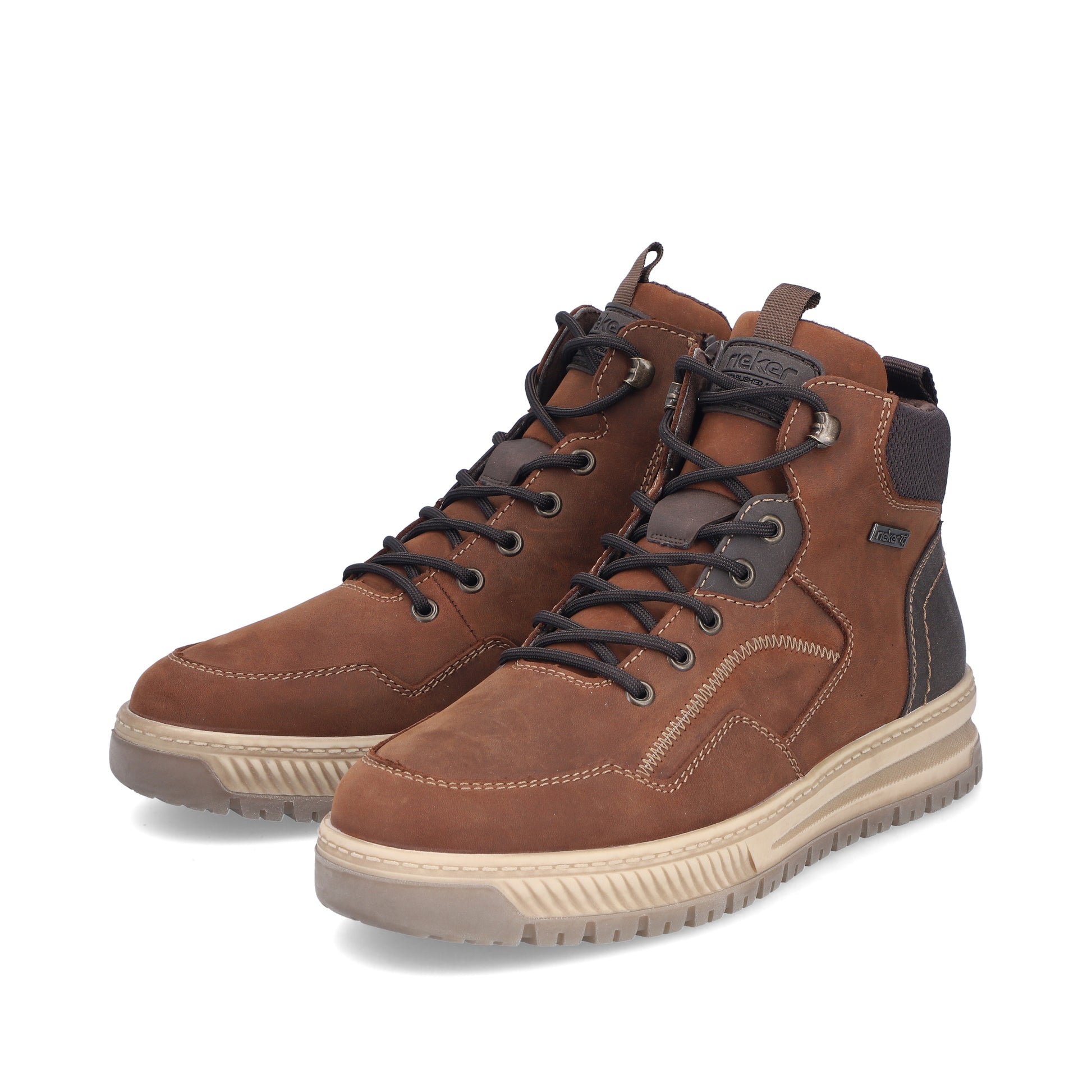Brown Zip Boots for Men | Rieker 38554-22