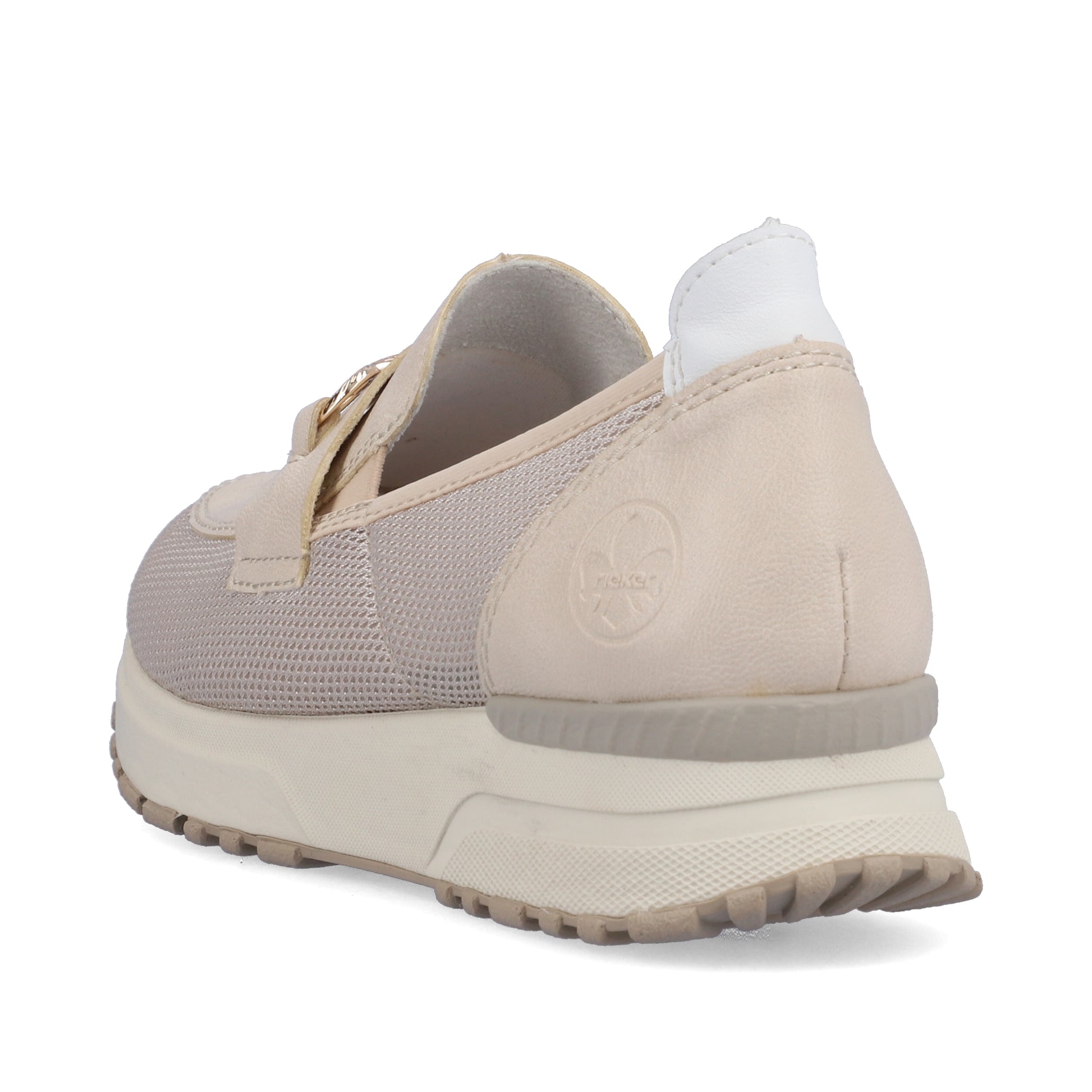 Beige Elasticated Shoes for Women | Rieker N7455-60