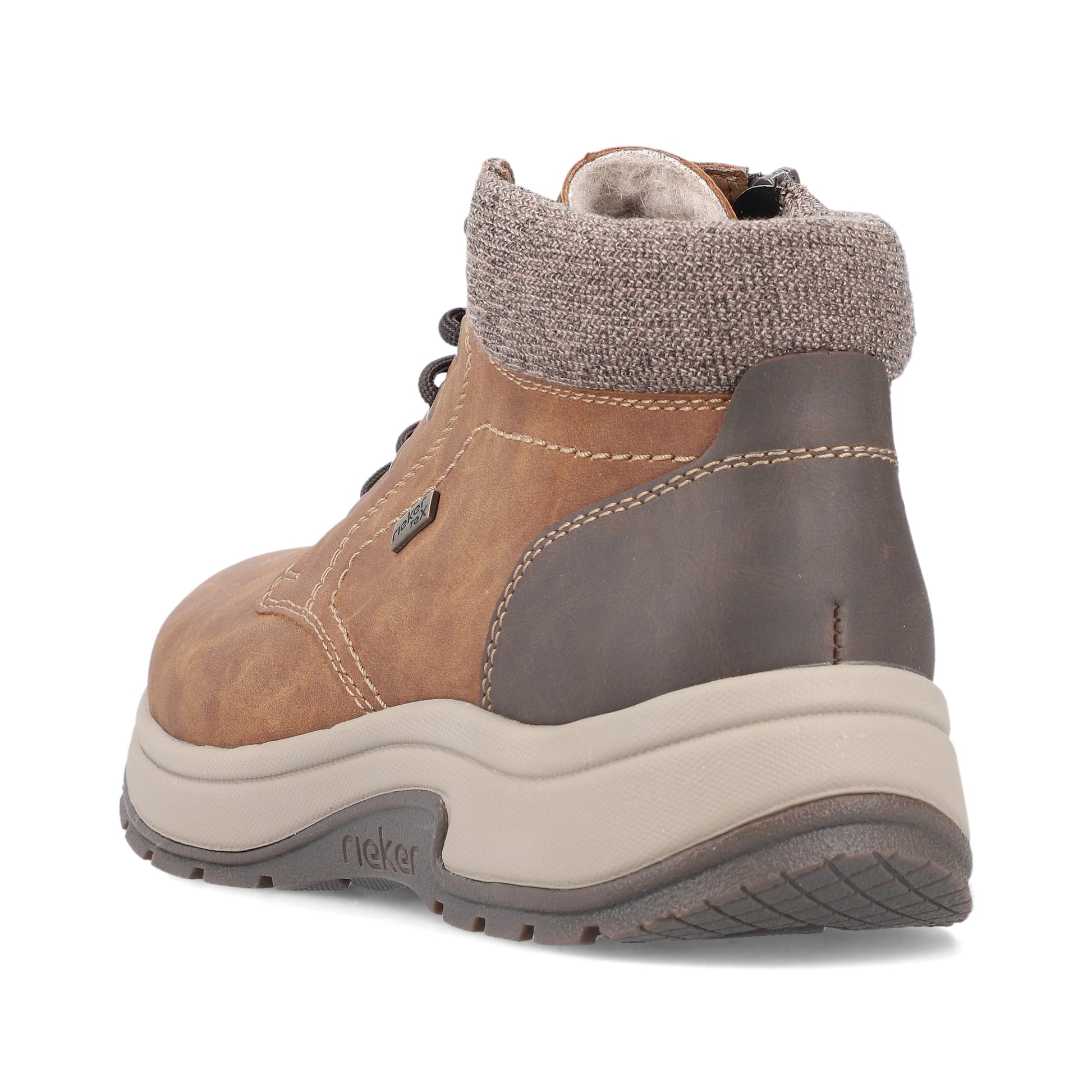 Brown Zip Boots for Men | Rieker 11030-25