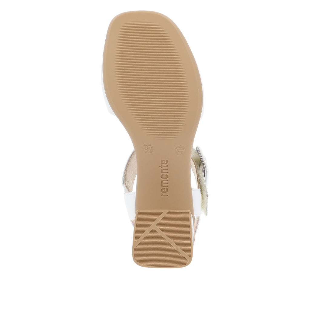 White Hook & Loop Sandals for Women | Remonte D1K51-80