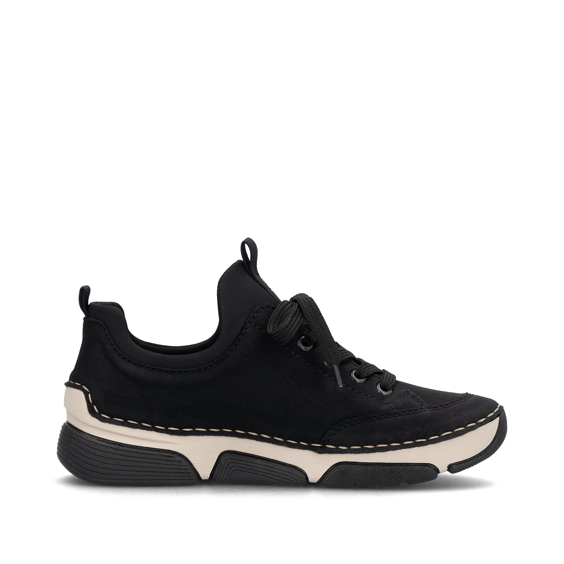 Black Elasticated Shoes for Women | Rieker 45973-00