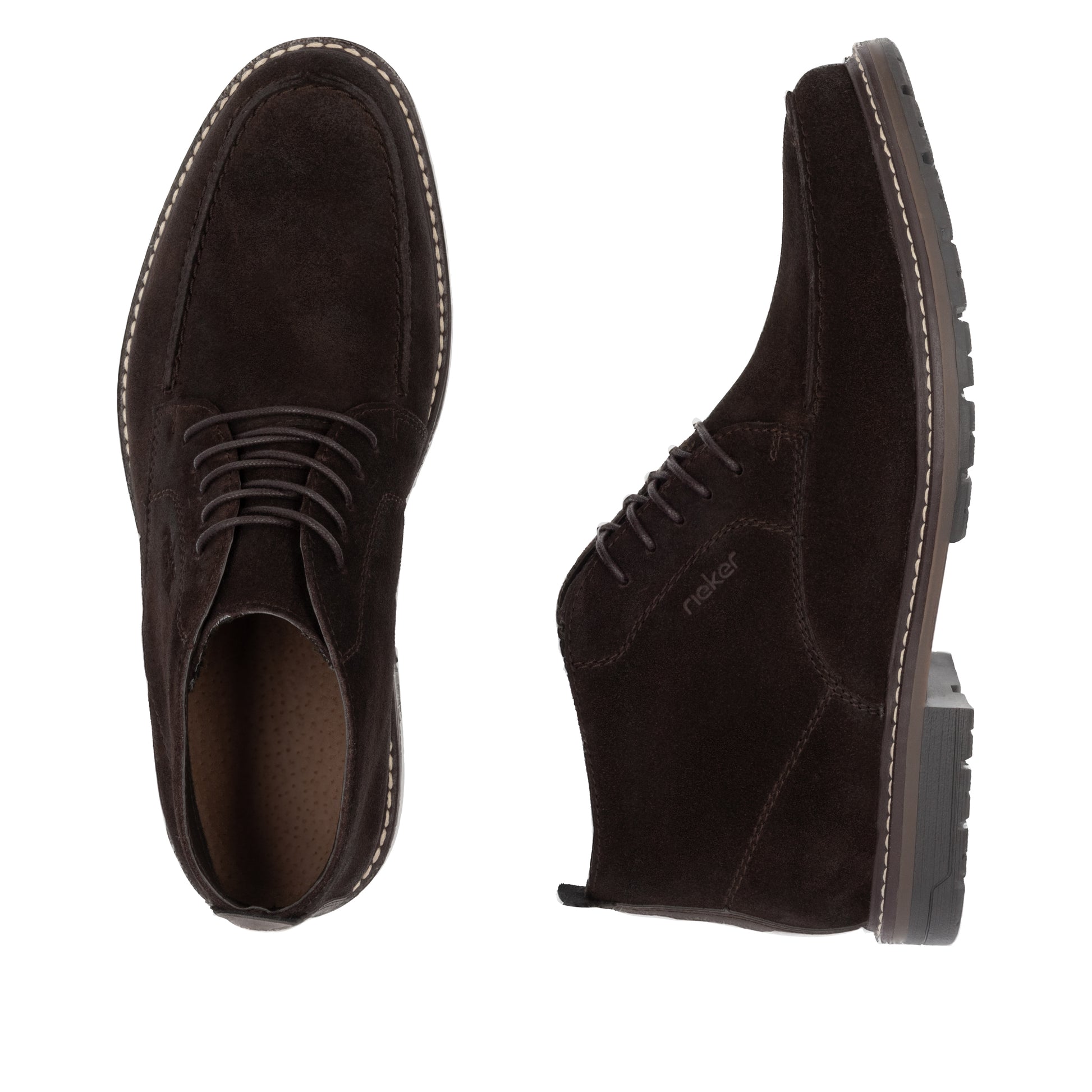 Brown Elasticated Boots for Men | Rieker 13700-25
