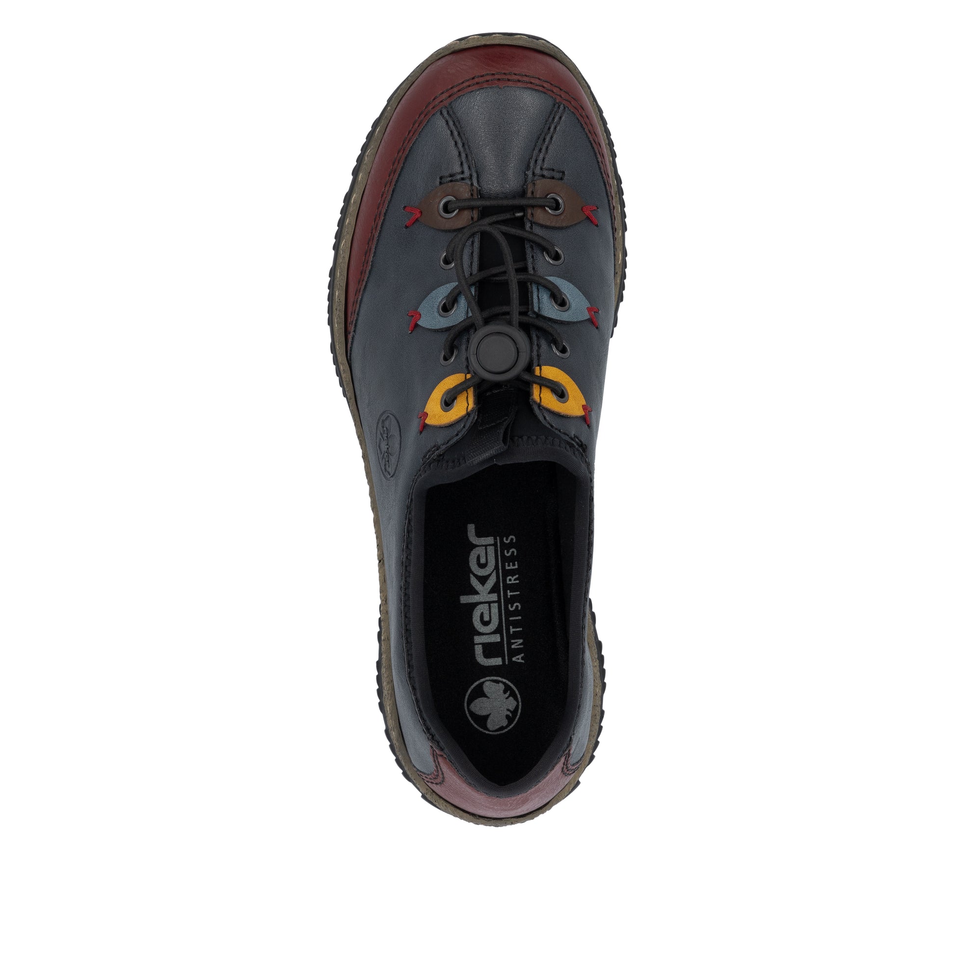 Blue Elasticated Shoes for Women | Rieker N3271-35