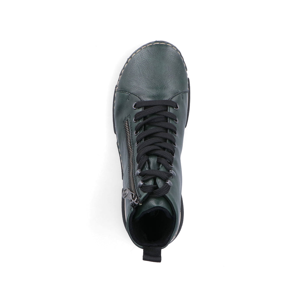 Green Zip Boots for Women | Rieker 45920-54