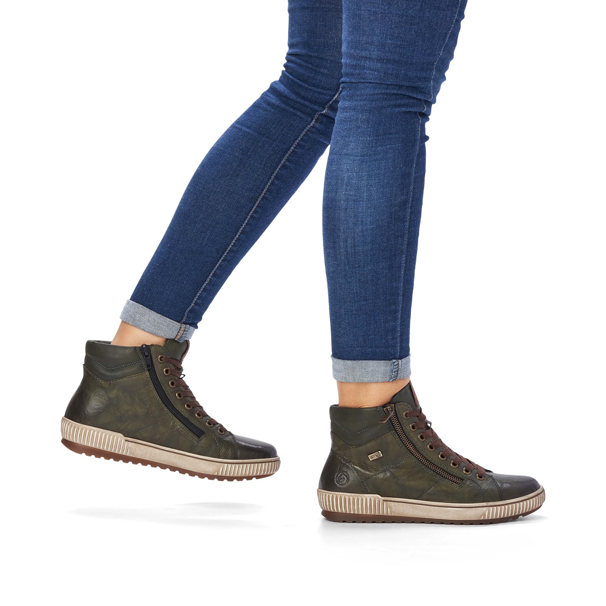 Green Zip Boots for Women | Remonte D0772-52